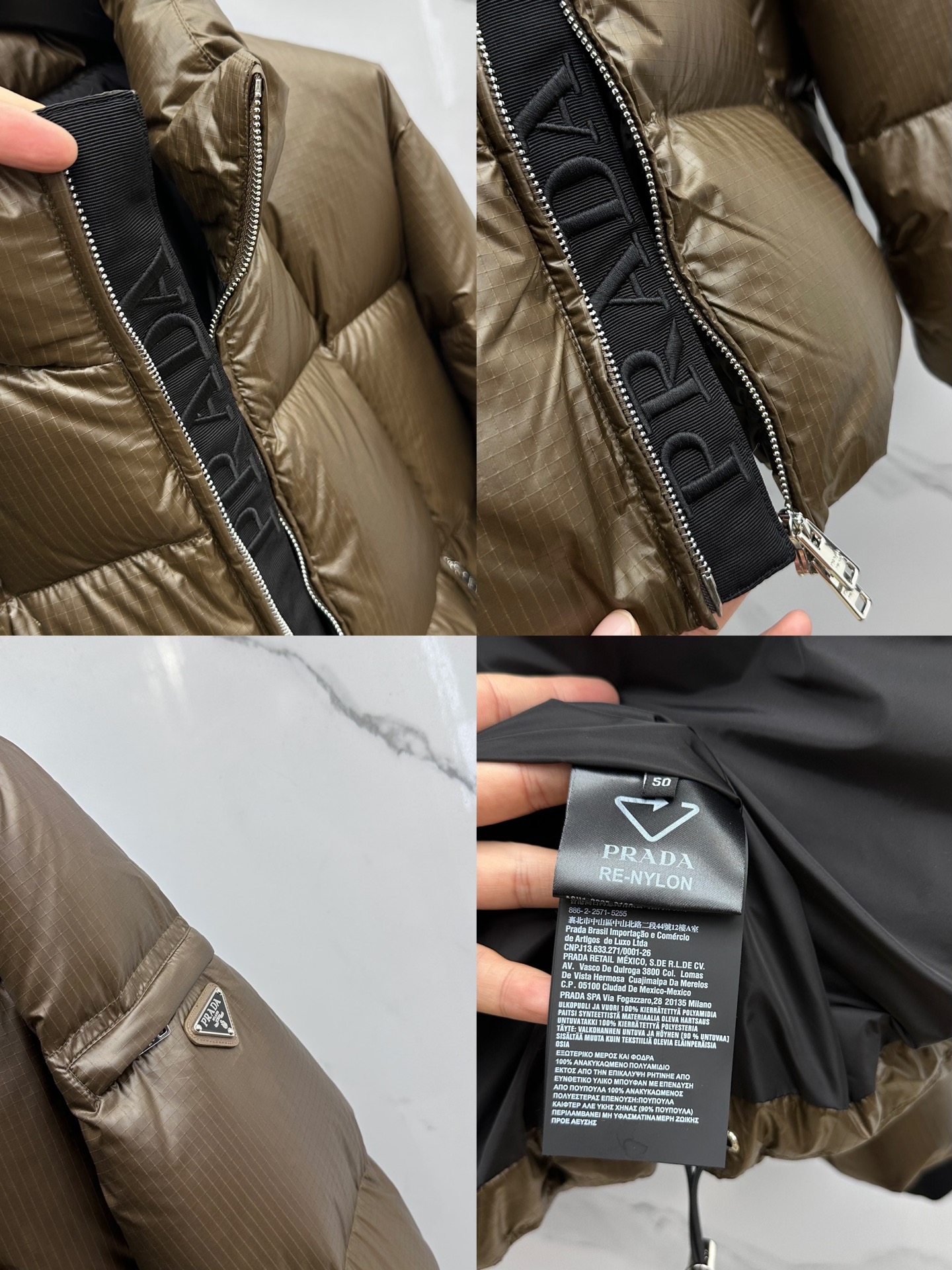 。🆕Prada普拉达 2025秋冬新款羽绒服 原版订制五金配件全进口原版定制 欢迎对比 绝对的高品质 采