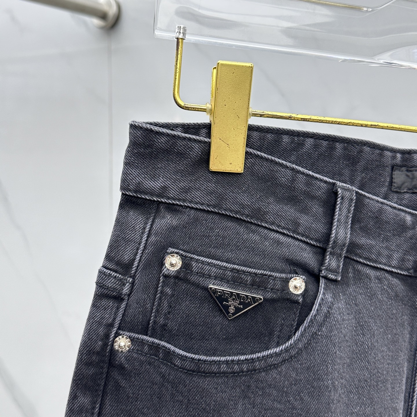 🆕Prada普拉达 🔥高端定制、2025早秋最新款牛仔裤 柜台同步发售 原版定制复刻 客供五金辅料 原单