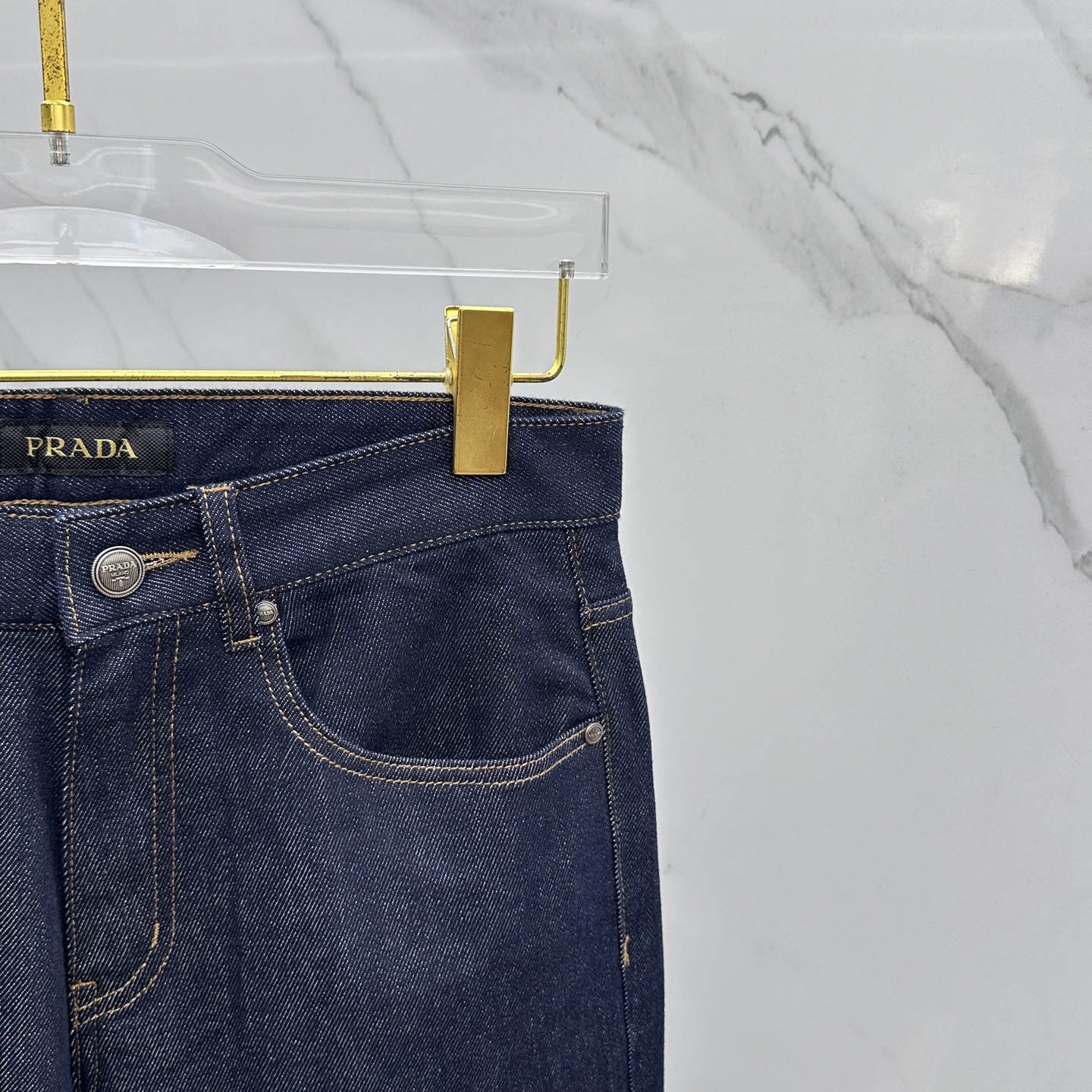 🆕Prada普拉达 🔥高端定制、2025早秋最新款牛仔裤 柜台同步发售 原版定制复刻 客供五金辅料 原单
