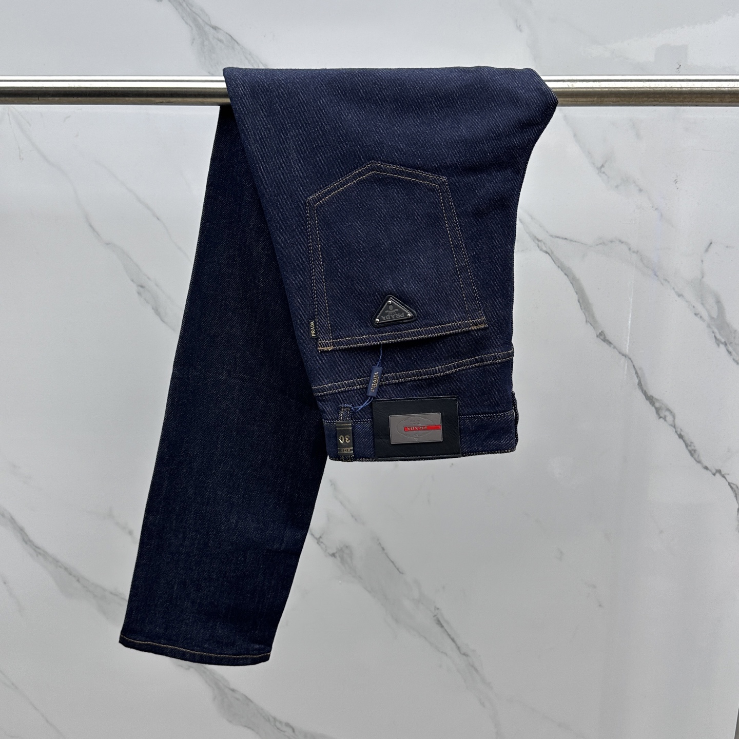 🆕Prada普拉达 🔥高端定制、2025早秋最新款牛仔裤 柜台同步发售 原版定制复刻 客供五金辅料 原单
