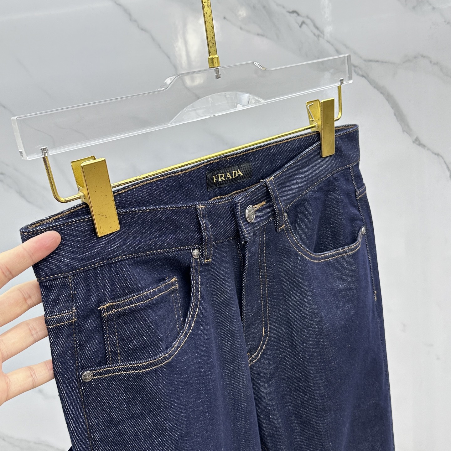 🆕Prada普拉达 🔥高端定制、2025早秋最新款牛仔裤 柜台同步发售 原版定制复刻 客供五金辅料 原单