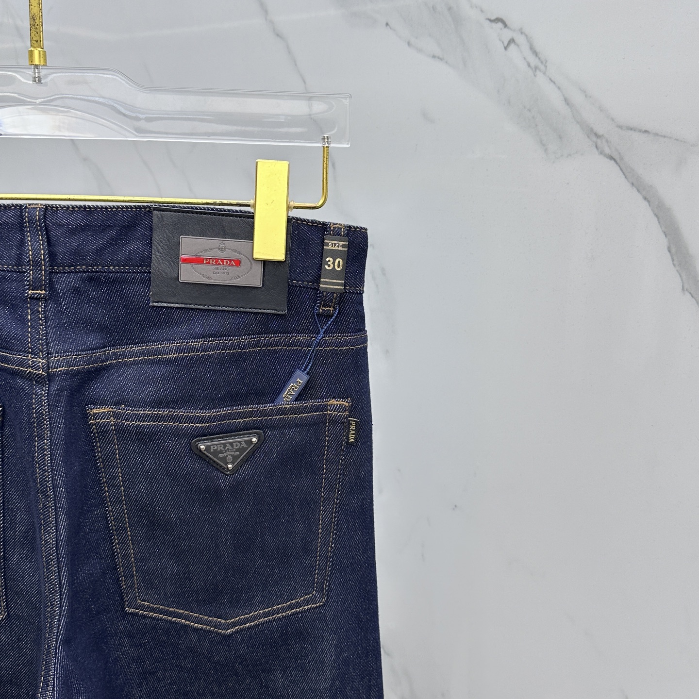 🆕Prada普拉达 🔥高端定制、2025早秋最新款牛仔裤 柜台同步发售 原版定制复刻 客供五金辅料 原单