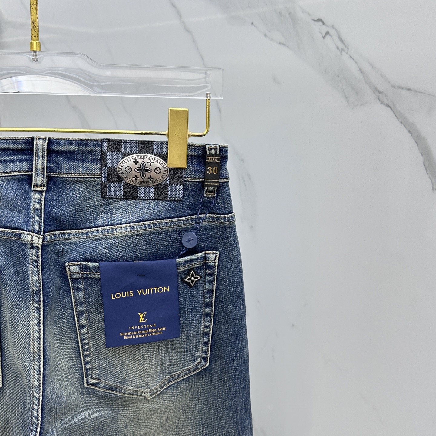 🆕LV路易威登 🔥高端定制、2025早秋最新款牛仔裤 柜台同步发售 原版定制复刻 客供五金辅料 原单品质