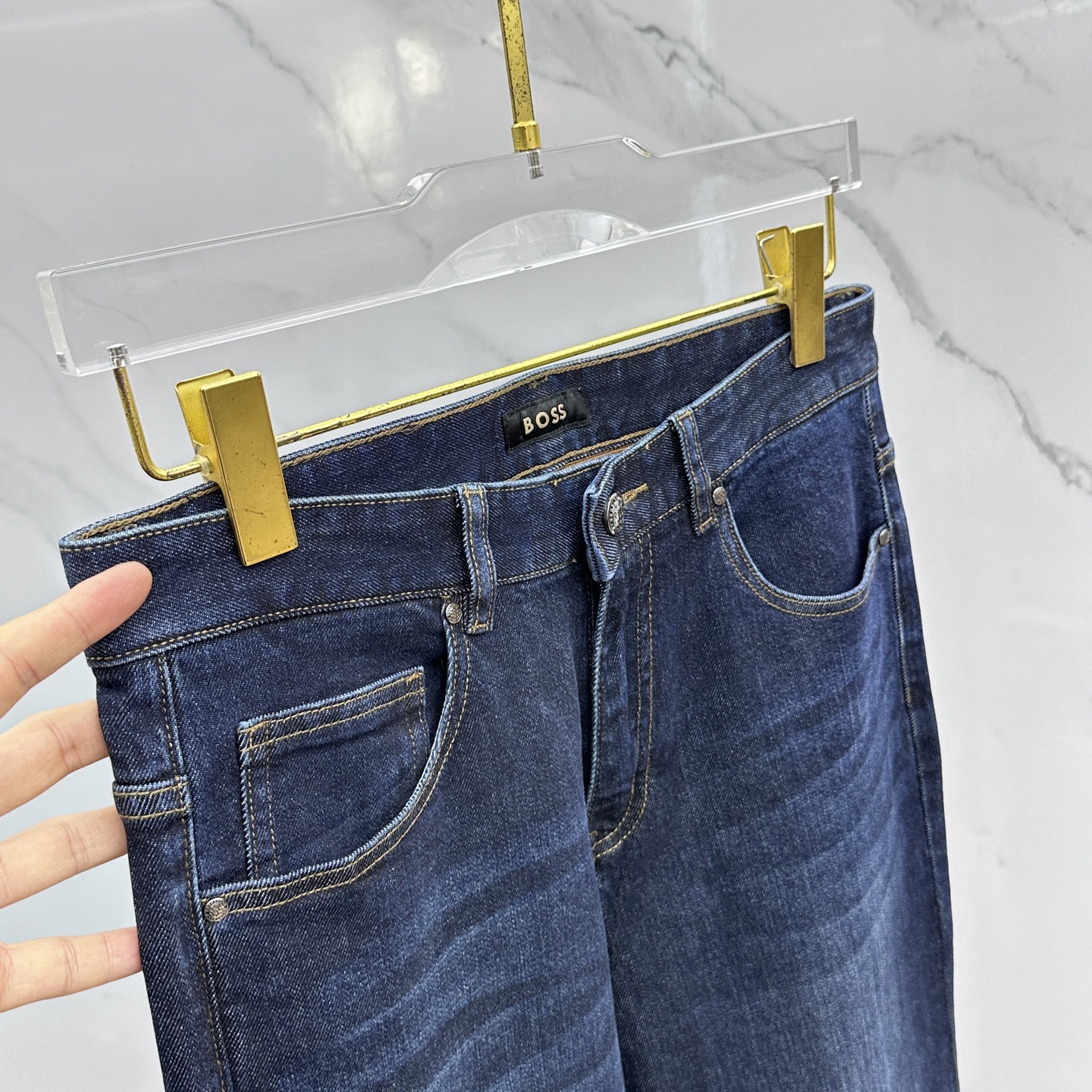 🆕BOSS 🔥高端定制、2025早秋最新款牛仔裤 柜台同步发售 原版定制复刻 客供五金辅料 原单品质 进