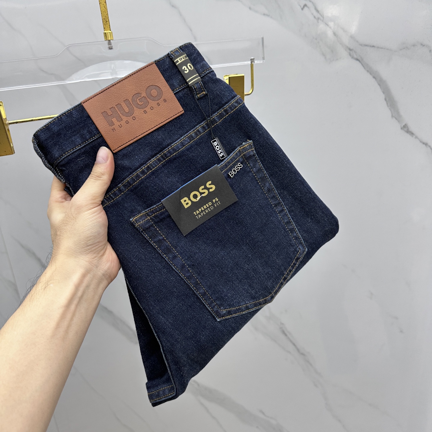 🆕BOSS 🔥高端定制、2025早秋最新款牛仔裤 柜台同步发售 原版定制复刻 客供五金辅料 原单品质 进