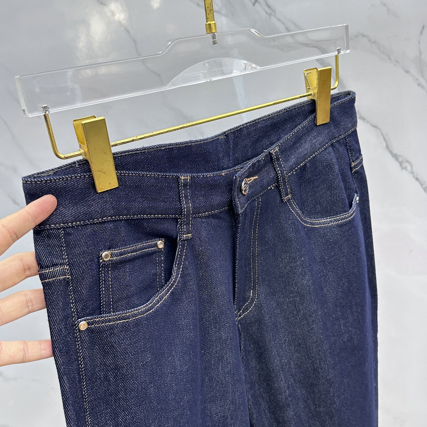 🆕Hermes爱马仕 🔥高端定制、2025早秋最新款牛仔裤 柜台同步发售 原版定制复刻 客供五金辅料 原