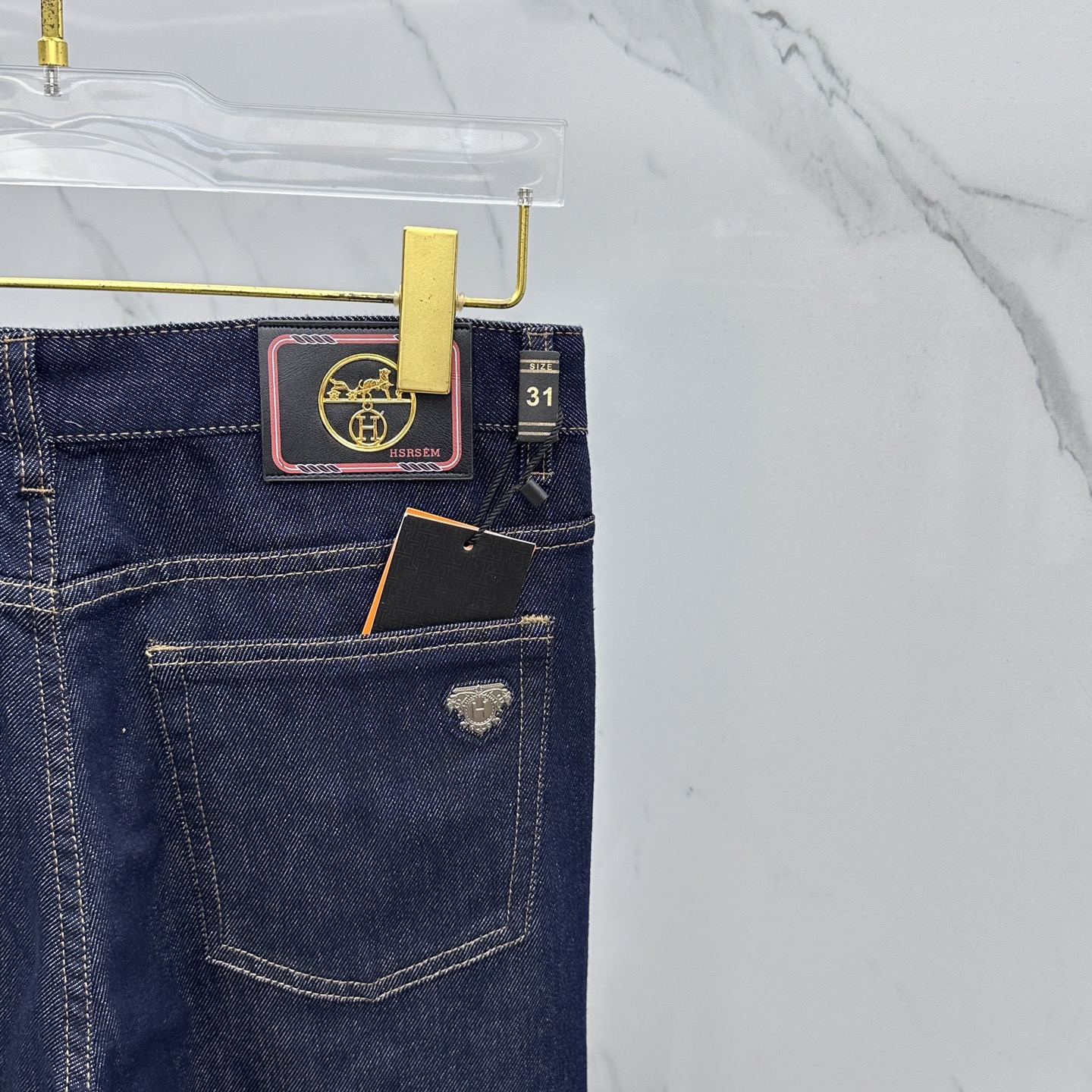 🆕Hermes爱马仕 🔥高端定制、2025早秋最新款牛仔裤 柜台同步发售 原版定制复刻 客供五金辅料 原