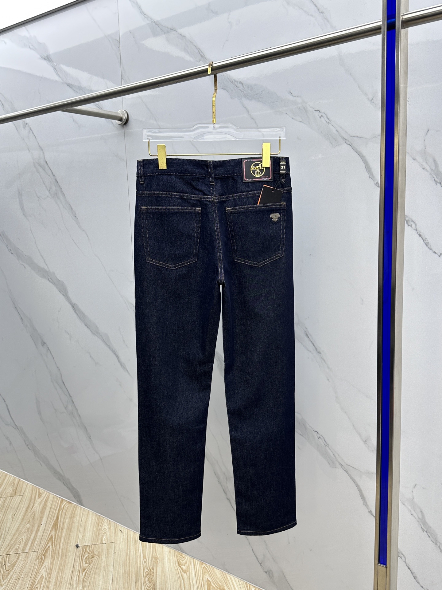 🆕Hermes爱马仕 🔥高端定制、2025早秋最新款牛仔裤 柜台同步发售 原版定制复刻 客供五金辅料 原