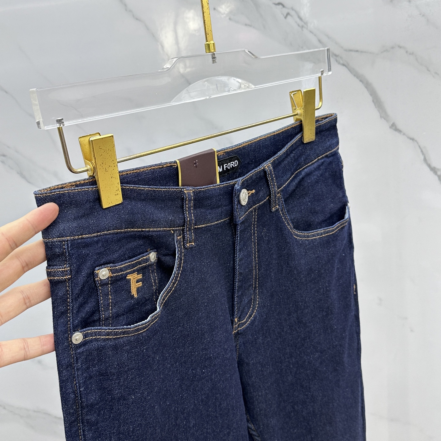 🆕TOM FORD 🔥高端定制、2025早秋最新款牛仔裤 柜台同步发售 原版定制复刻 客供五金辅料 原单