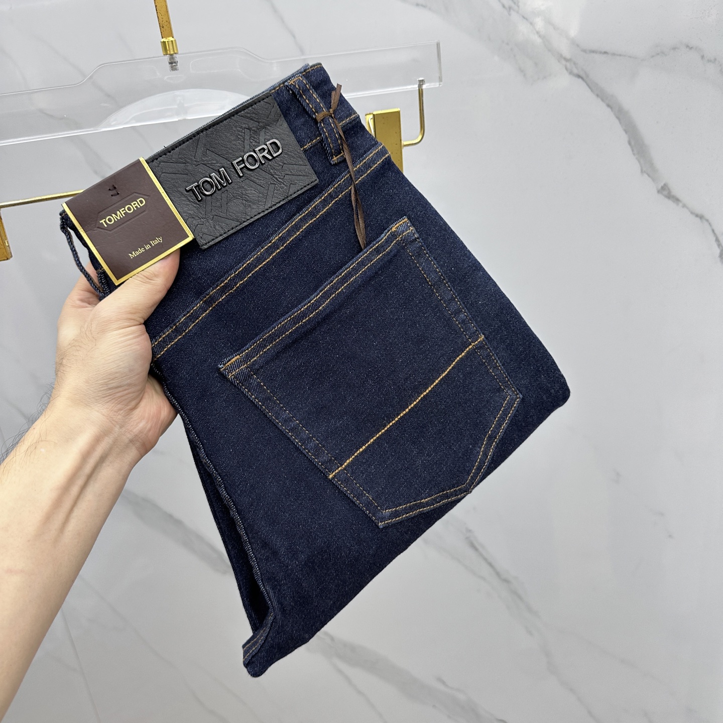 🆕TOM FORD 🔥高端定制、2025早秋最新款牛仔裤 柜台同步发售 原版定制复刻 客供五金辅料 原单