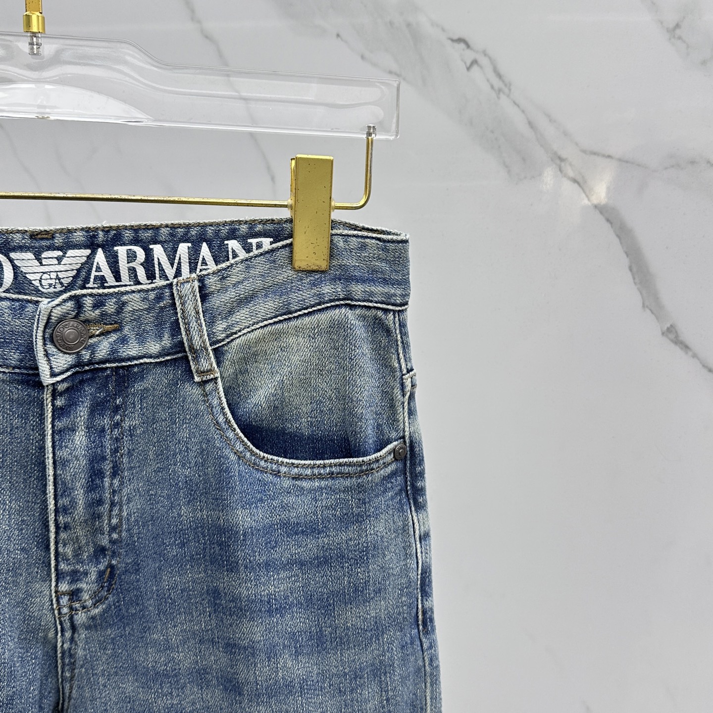 🆕Amani阿玛尼 🔥高端定制、2025早秋最新款牛仔裤 柜台同步发售 原版定制复刻 客供五金辅料 原单