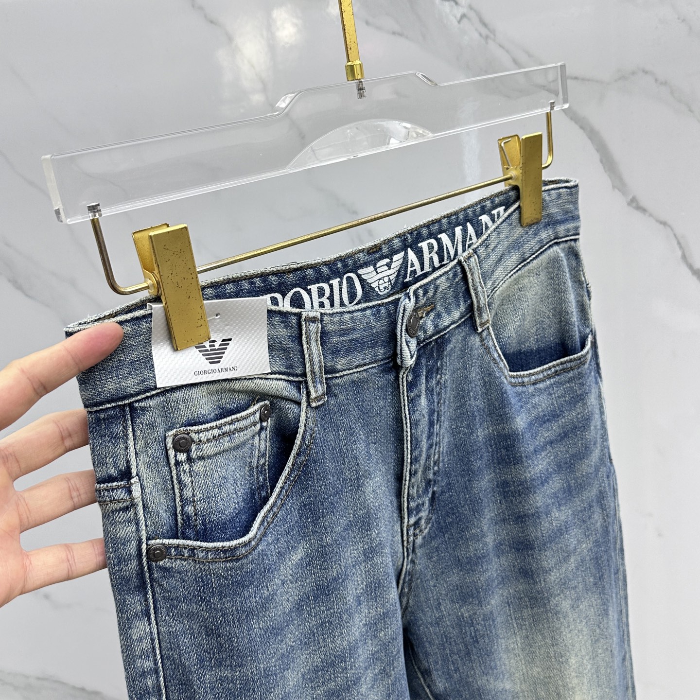 🆕Amani阿玛尼 🔥高端定制、2025早秋最新款牛仔裤 柜台同步发售 原版定制复刻 客供五金辅料 原单