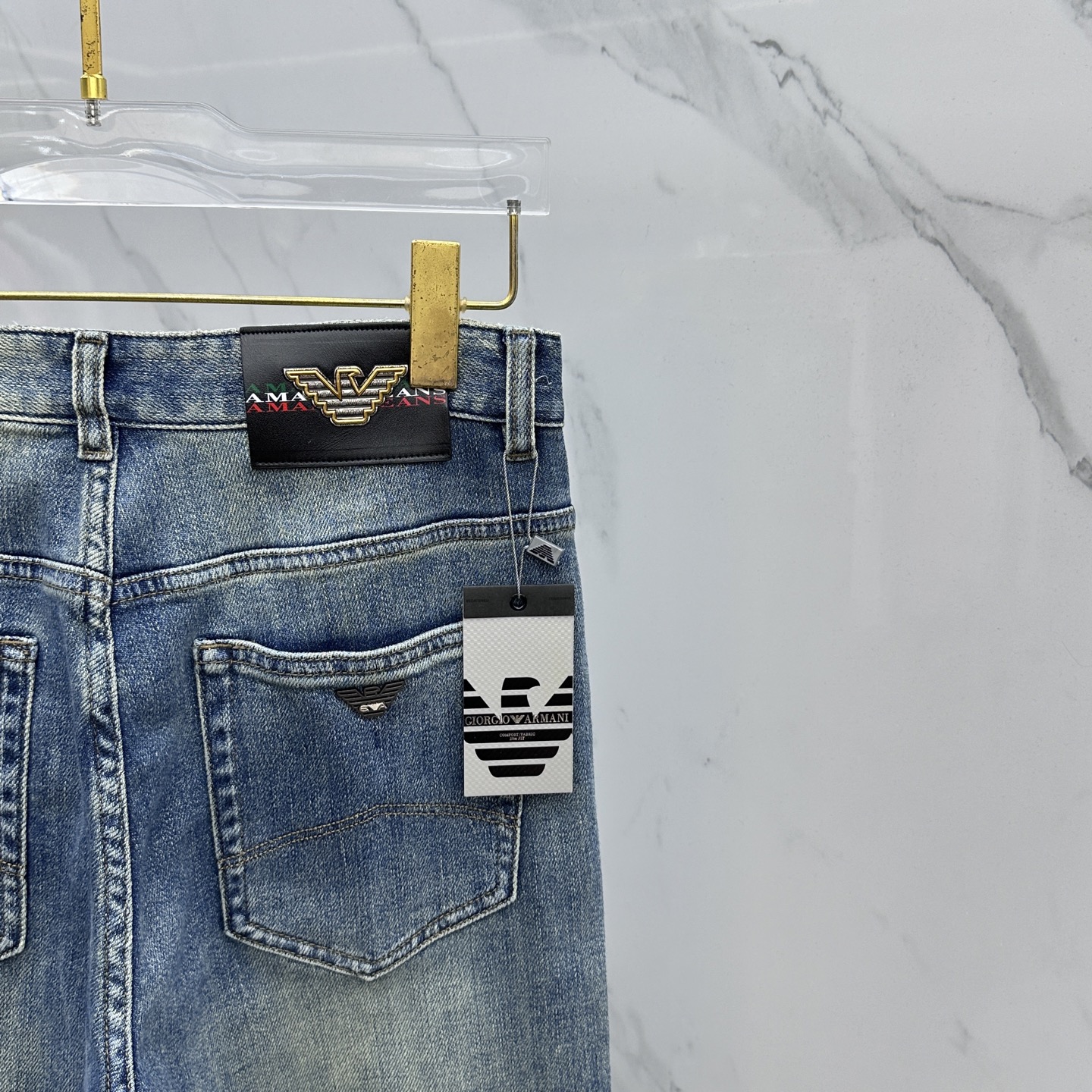 🆕Amani阿玛尼 🔥高端定制、2025早秋最新款牛仔裤 柜台同步发售 原版定制复刻 客供五金辅料 原单