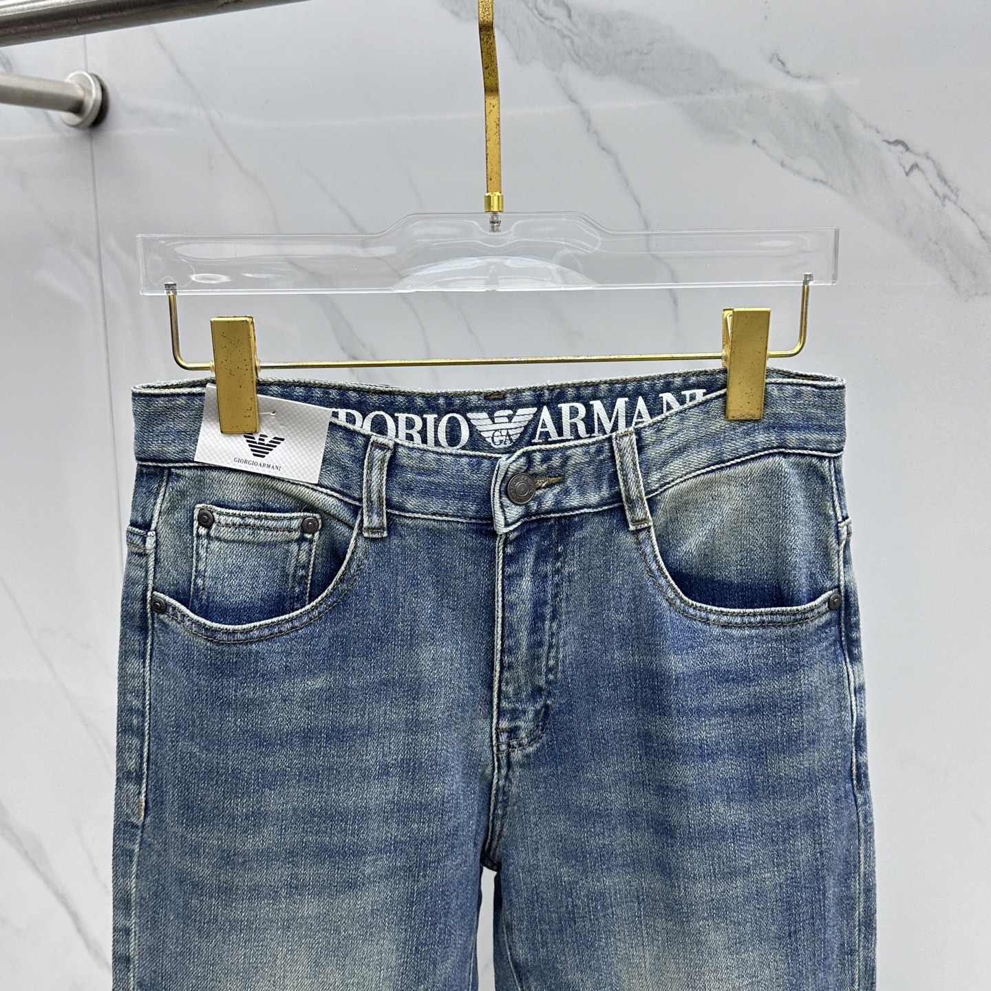 🆕Amani阿玛尼 🔥高端定制、2025早秋最新款牛仔裤 柜台同步发售 原版定制复刻 客供五金辅料 原单