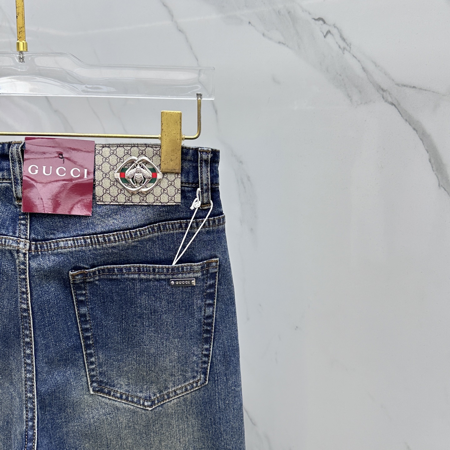 🆕GUCCI古驰 🔥高端定制、2025早秋最新款牛仔裤 柜台同步发售 原版定制复刻 客供五金辅料 原单品