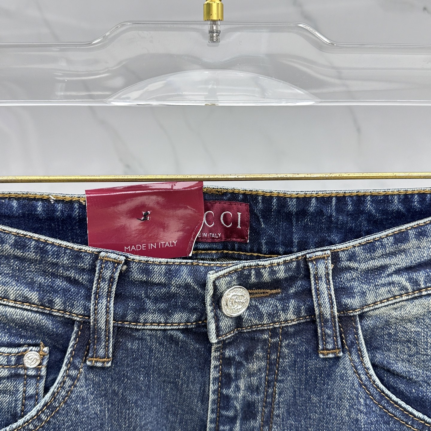 🆕GUCCI古驰 🔥高端定制、2025早秋最新款牛仔裤 柜台同步发售 原版定制复刻 客供五金辅料 原单品