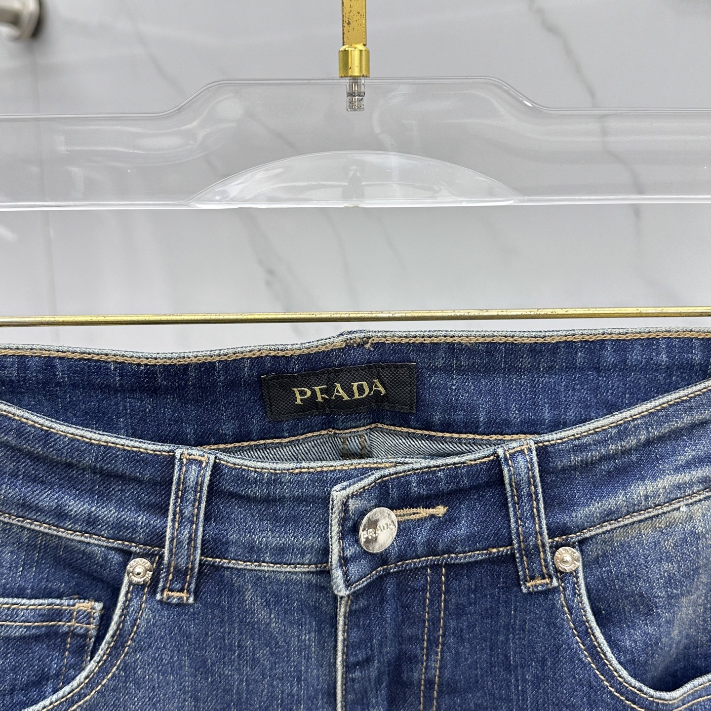 🆕Prada普拉达 🔥高端定制、2025早秋最新款牛仔裤 柜台同步发售 原版定制复刻 客供五金辅料 原单