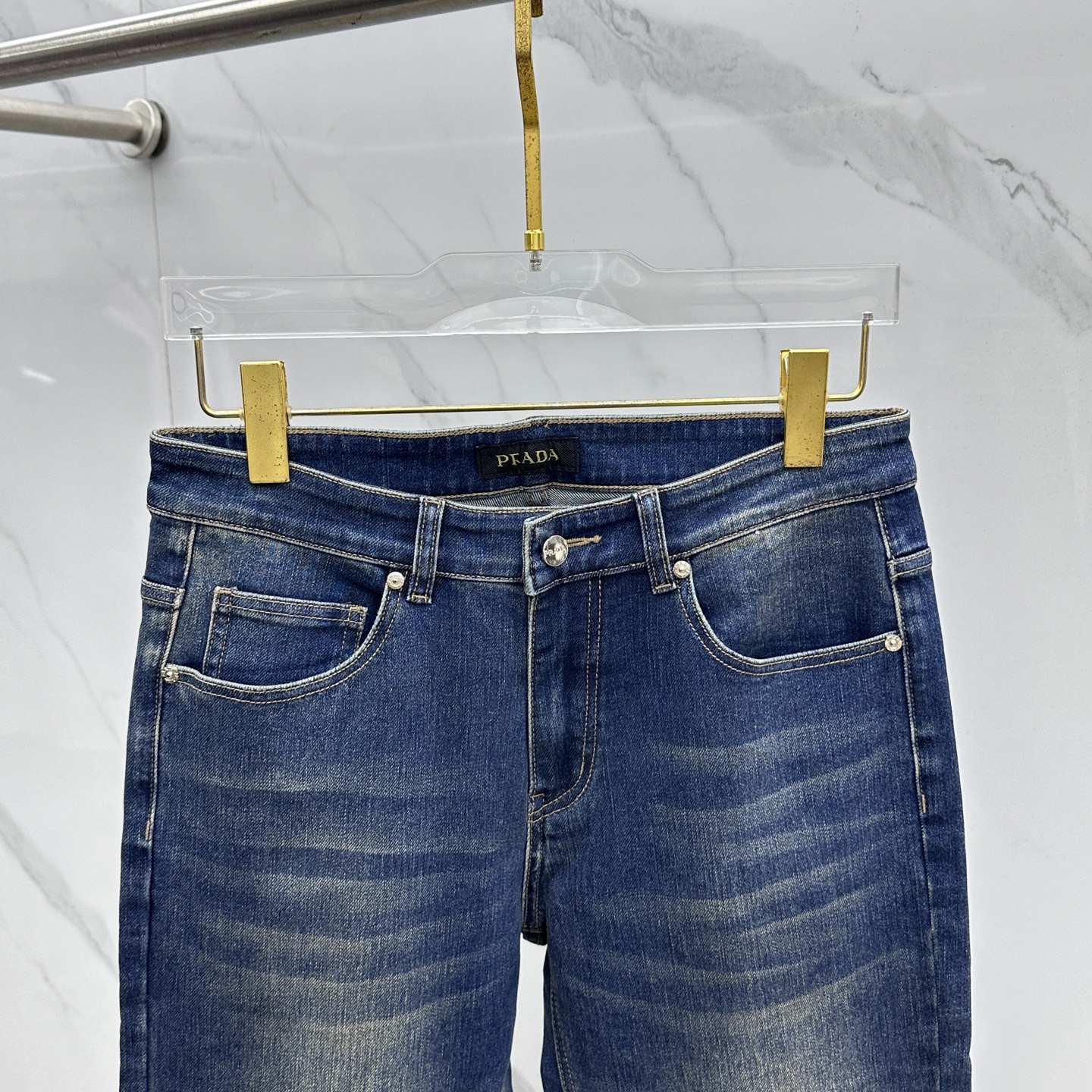 🆕Prada普拉达 🔥高端定制、2025早秋最新款牛仔裤 柜台同步发售 原版定制复刻 客供五金辅料 原单