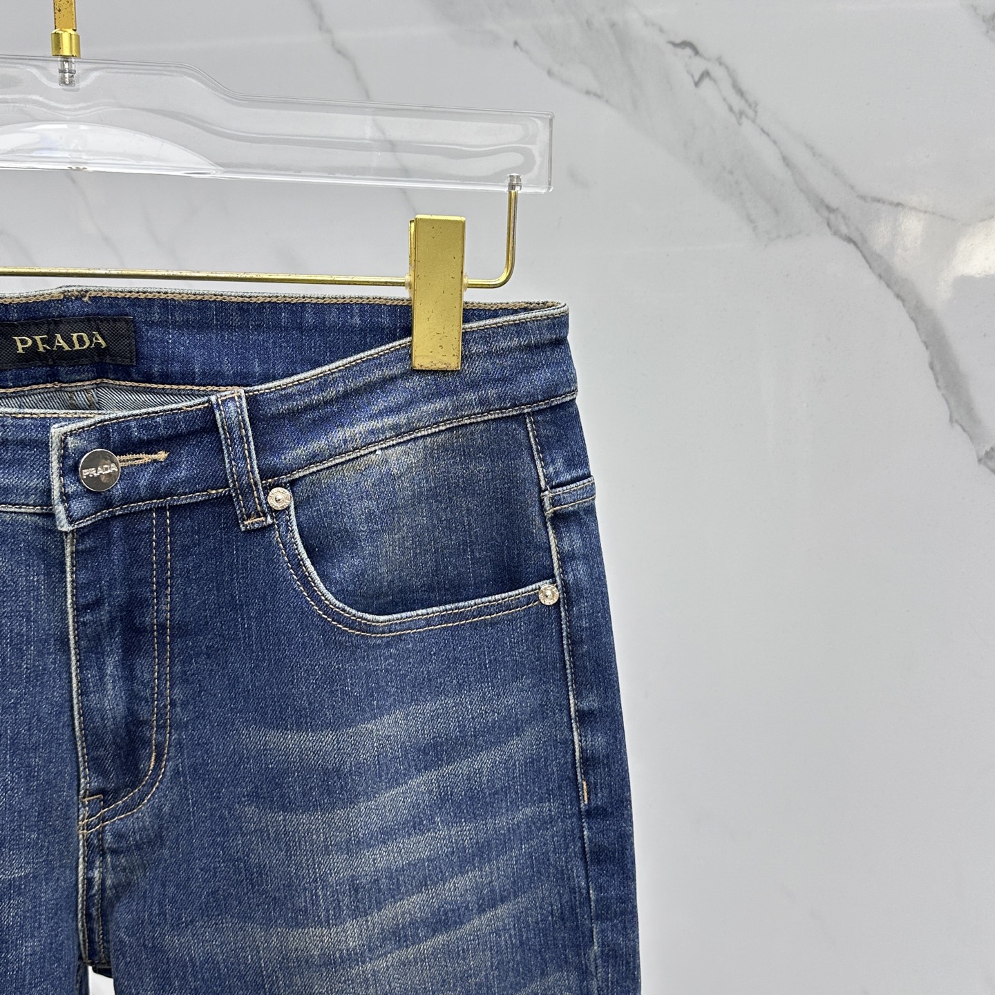 🆕Prada普拉达 🔥高端定制、2025早秋最新款牛仔裤 柜台同步发售 原版定制复刻 客供五金辅料 原单