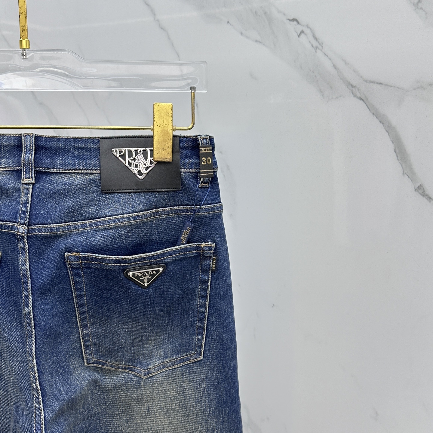 🆕Prada普拉达 🔥高端定制、2025早秋最新款牛仔裤 柜台同步发售 原版定制复刻 客供五金辅料 原单