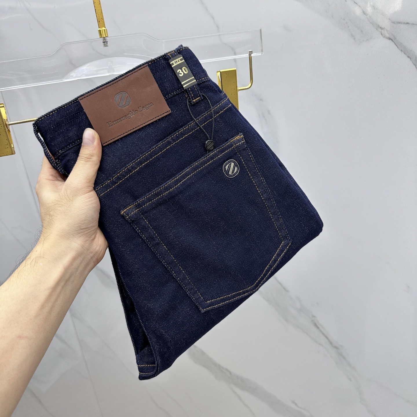 🆕ZEGNA杰尼亚 🔥高端定制、2025早秋最新款牛仔裤 柜台同步发售 原版定制复刻 客供五金辅料 原单