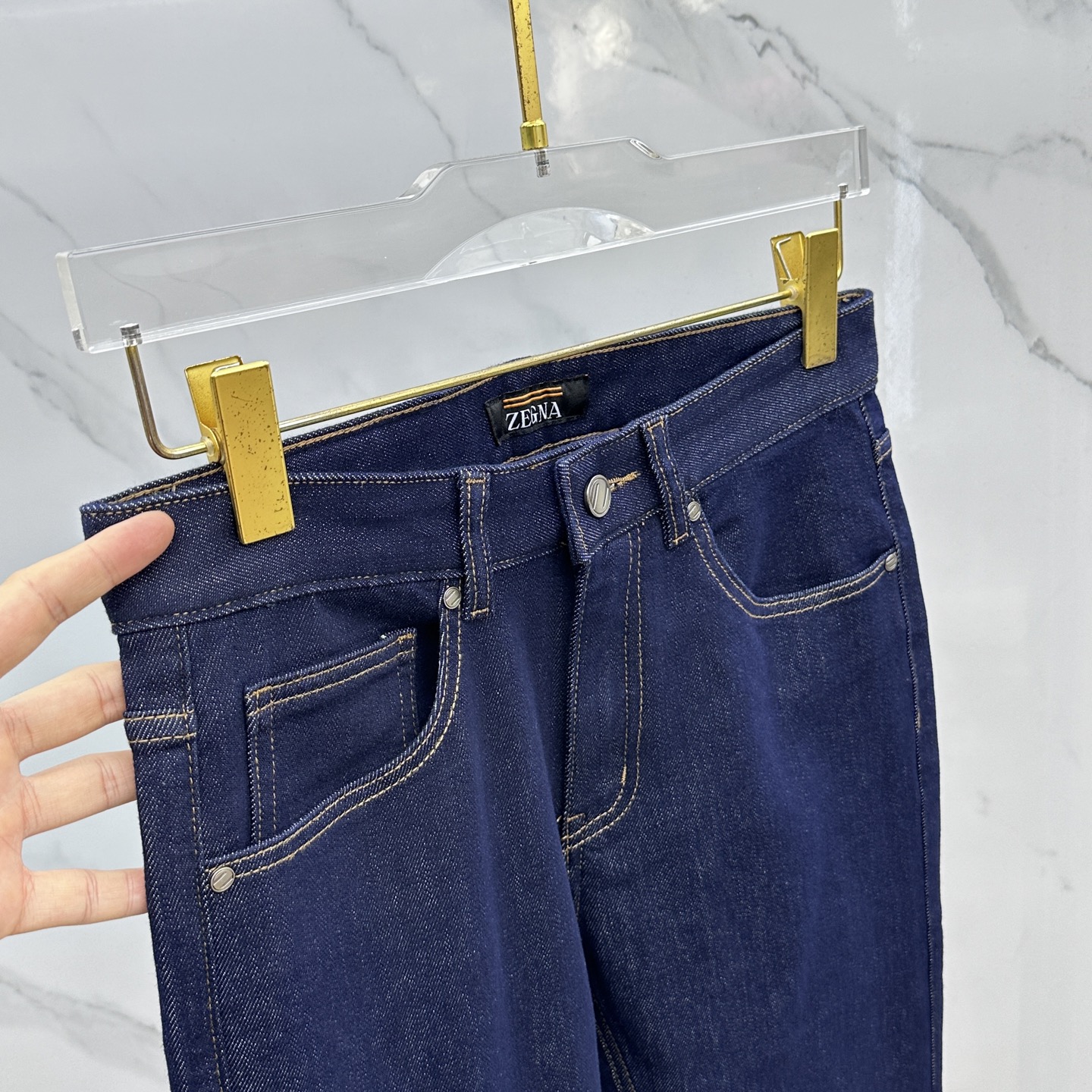 🆕ZEGNA杰尼亚 🔥高端定制、2025早秋最新款牛仔裤 柜台同步发售 原版定制复刻 客供五金辅料 原单