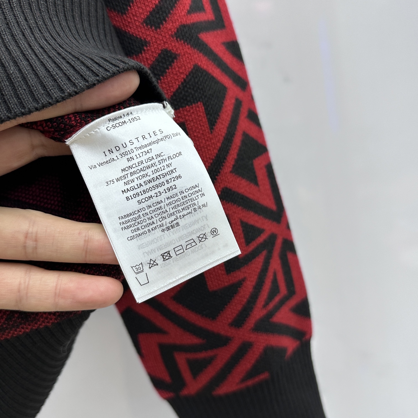 🆕Moncler蒙口 2025ss秋冬满身提花新款简约圆领针织羊毛衫，精致工艺面料，顶级元素融合打造，经