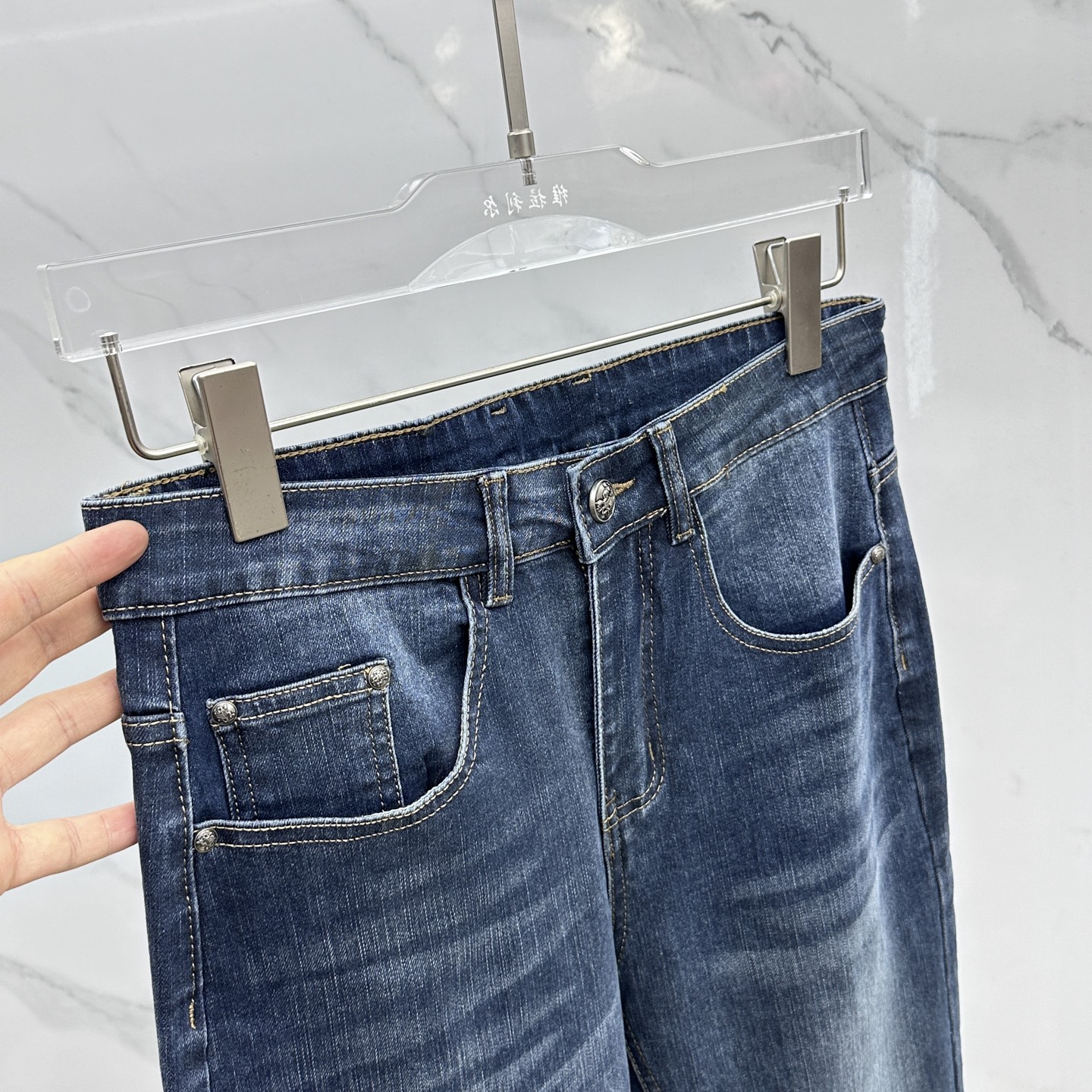 🆕Hermes爱马仕 🔥高端定制、2025早秋最新款牛仔裤 柜台同步发售 原版定制复刻 客供五金辅料 原