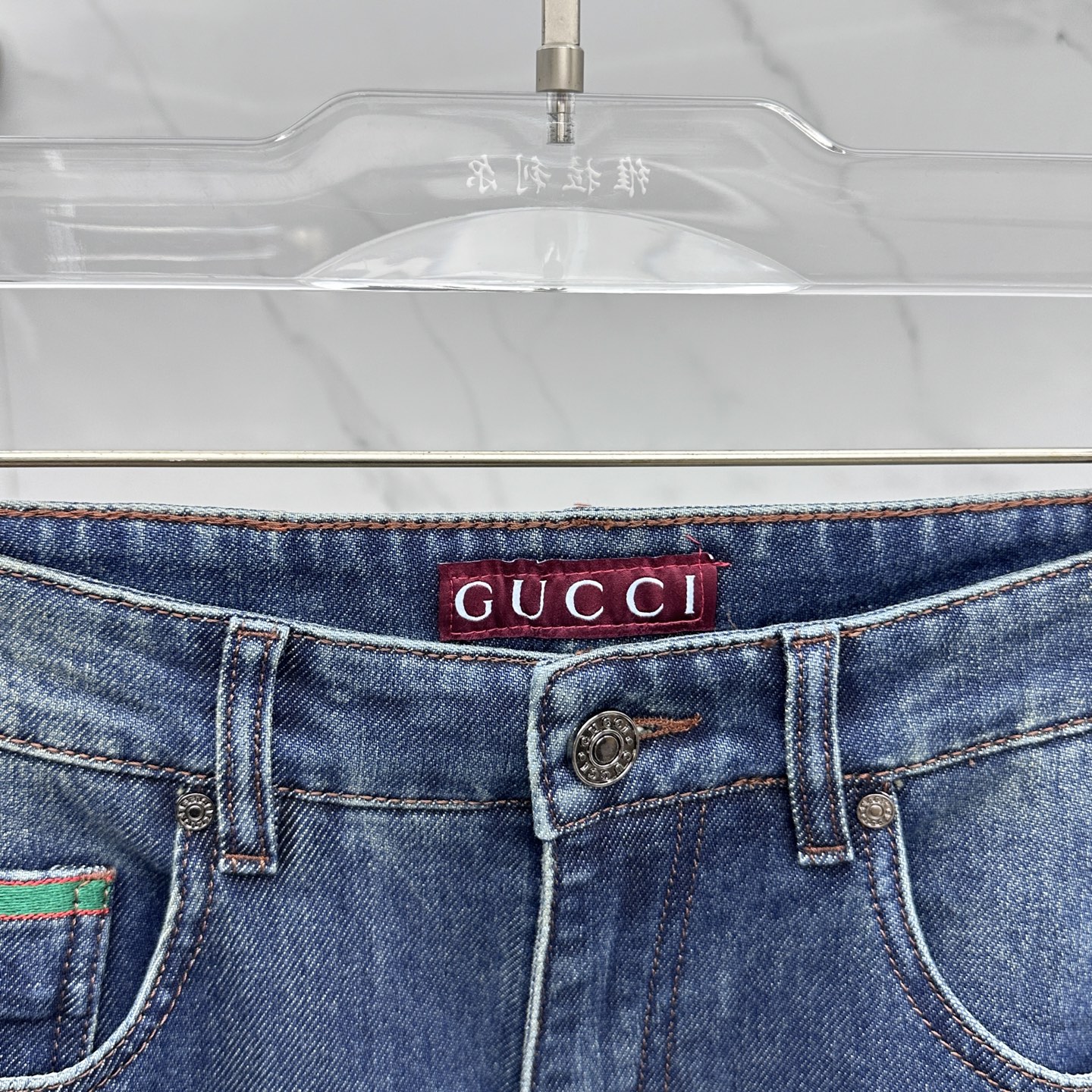 🆕GUCCI古驰 💥高端定制、2025早春最新款牛仔裤 柜台同步发售 原版定制复刻 客供五金辅料 原单品