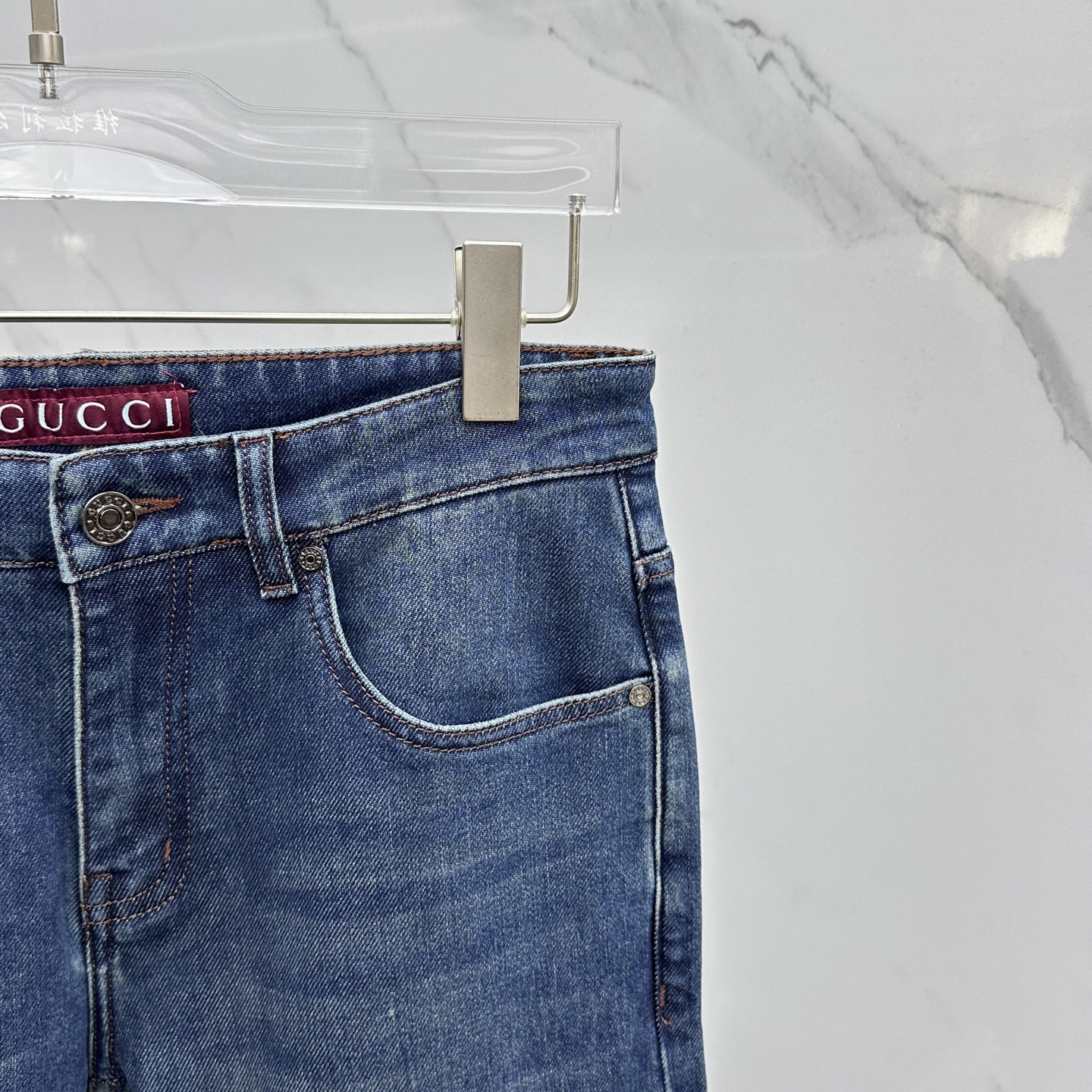 🆕GUCCI古驰 💥高端定制、2025早春最新款牛仔裤 柜台同步发售 原版定制复刻 客供五金辅料 原单品