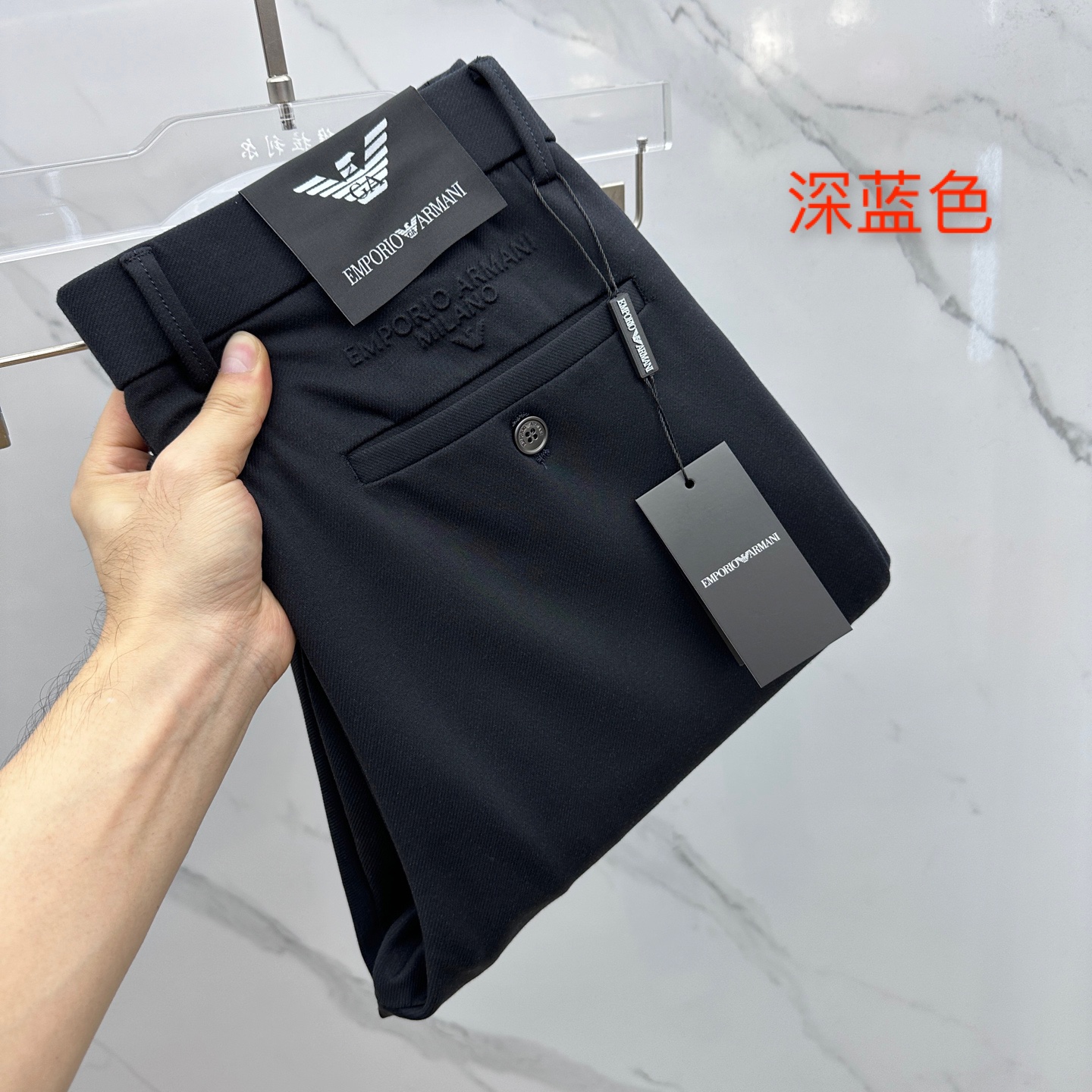 🆕Amani阿玛尼 2025早秋新品休闲裤西裤，官网同步发售，裤身工艺设计，定制五金辅料、面料定制，代工