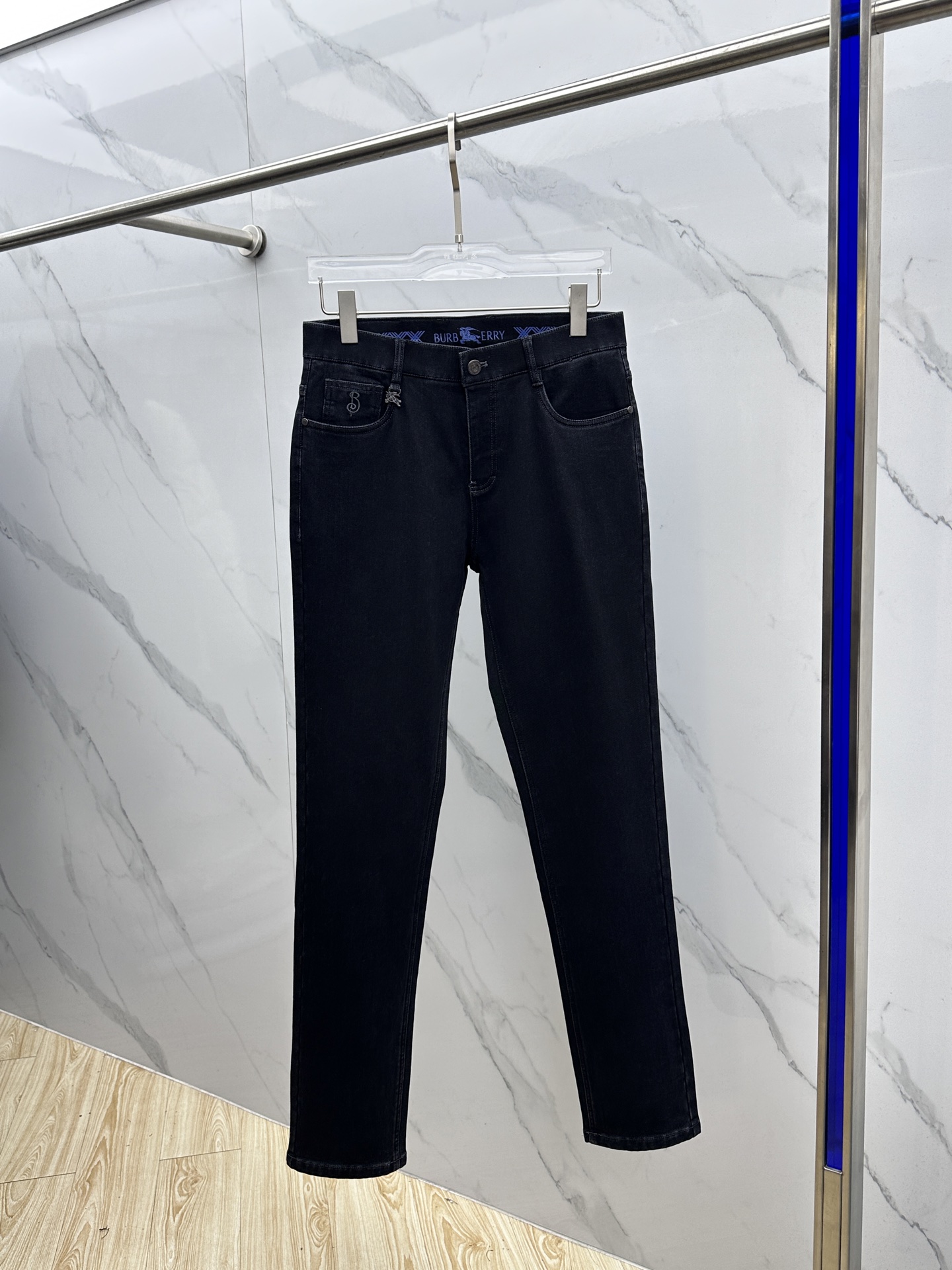 🆕Burberry巴宝莉 🔥高端定制、2025早秋最新款牛仔裤 抓绒加厚款 柜台同步发售 原版定制复刻 