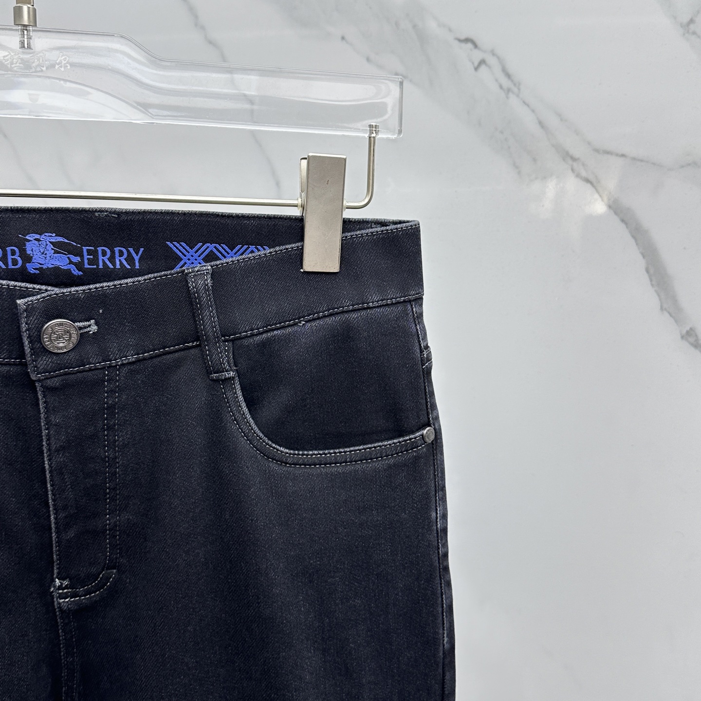 🆕Burberry巴宝莉 🔥高端定制、2025早秋最新款牛仔裤 抓绒加厚款 柜台同步发售 原版定制复刻 