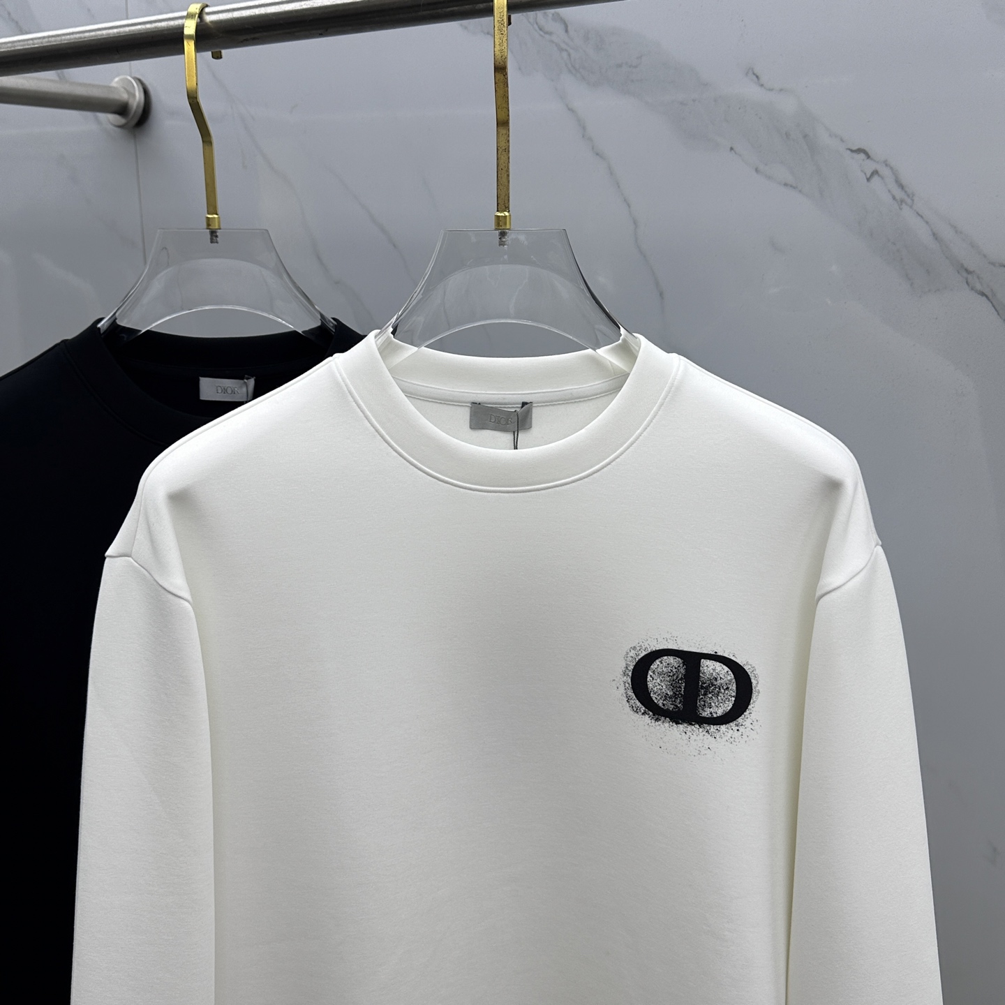 🆕Dior迪奥 秋冬新品刺绣圆领套头卫衣 高超的时尚魅力风范,特立独行的艺术气息.客供定制面料高克重棉面