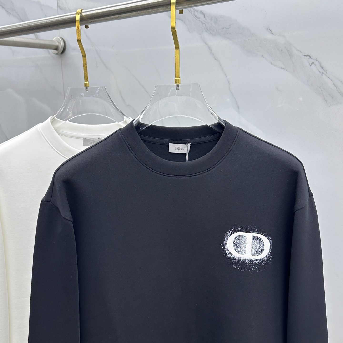 🆕Dior迪奥 秋冬新品刺绣圆领套头卫衣 高超的时尚魅力风范,特立独行的艺术气息.客供定制面料高克重棉面