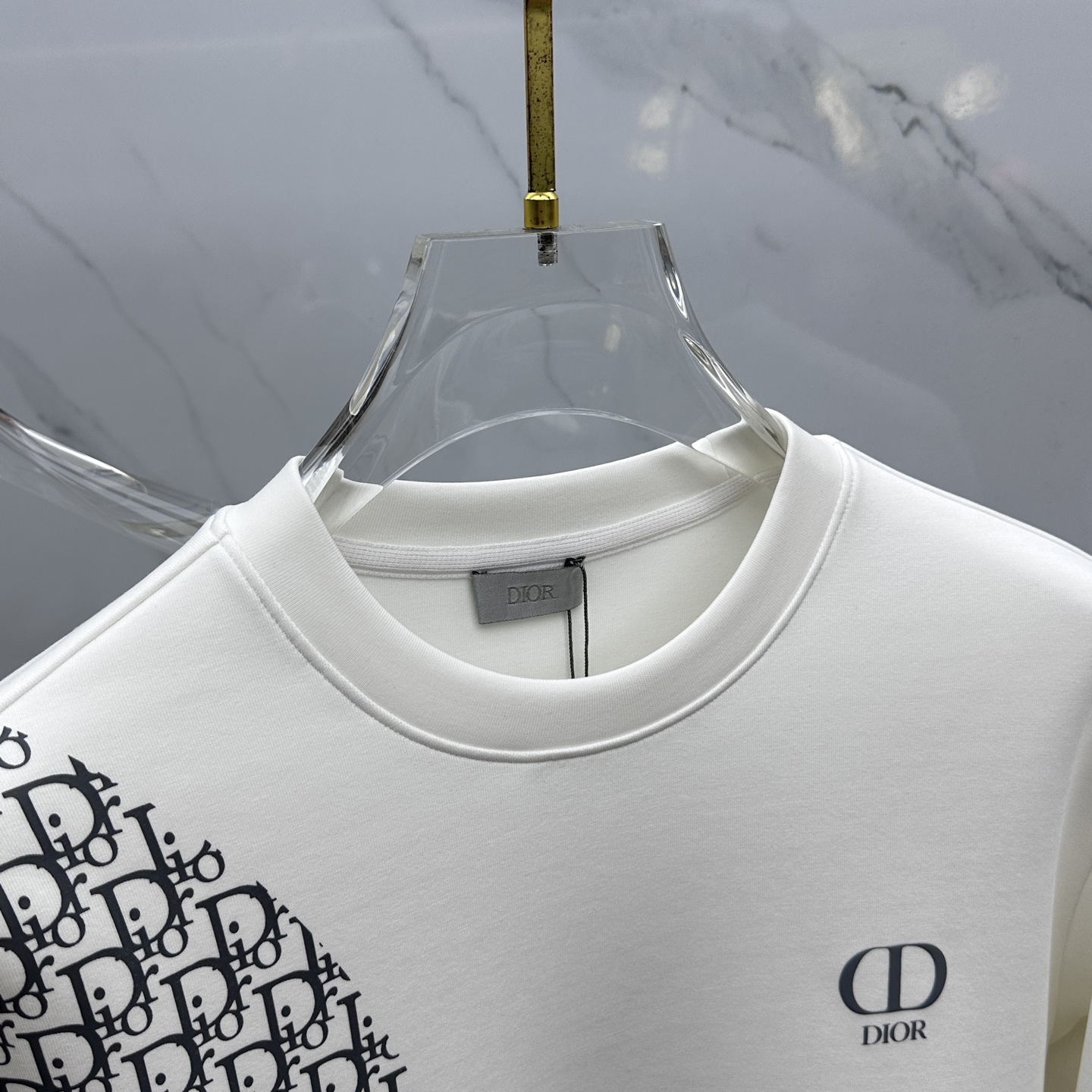 🆕Dior迪奥 秋冬新品刺绣圆领套头卫衣 高超的时尚魅力风范,特立独行的艺术气息.客供定制面料高克重棉面