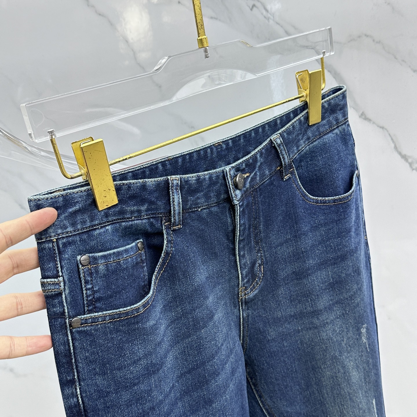 🆕PRADA普拉达 🔥高端定制、2025秋冬最新款牛仔裤 柜台同步发售 原版定制复刻 客供五金辅料 原单