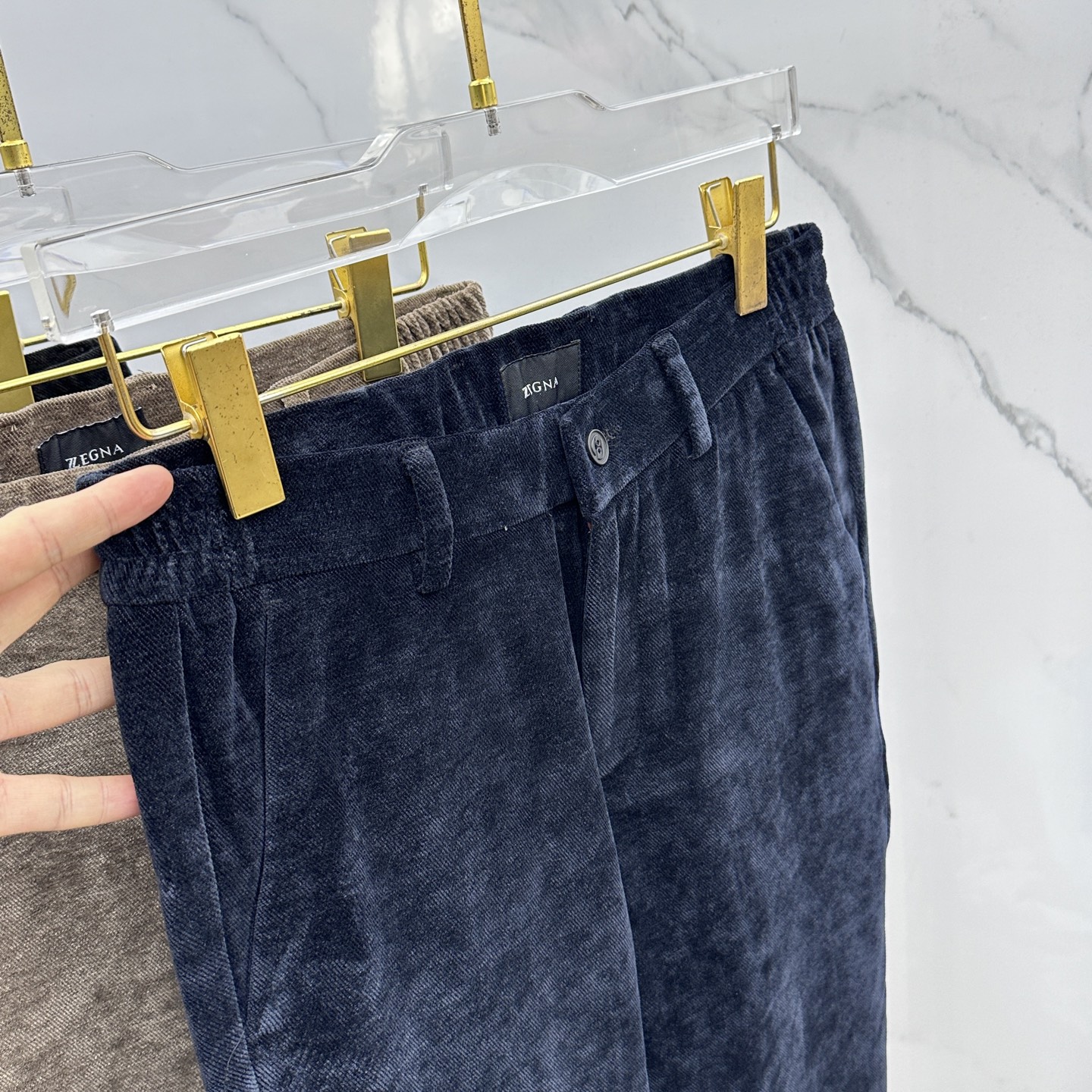 🆕ZEGNA杰尼亚 2025冬季新品休闲裤起绒西裤厚款，官网同步发售，裤身工艺设计，进口客供辅料、面料定