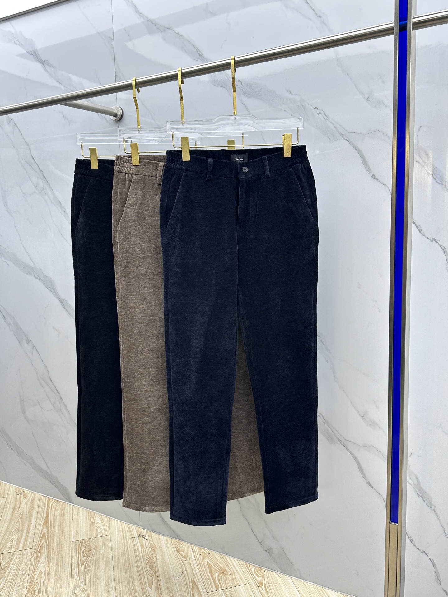 🆕ZEGNA杰尼亚 2025冬季新品休闲裤起绒西裤厚款，官网同步发售，裤身工艺设计，进口客供辅料、面料定