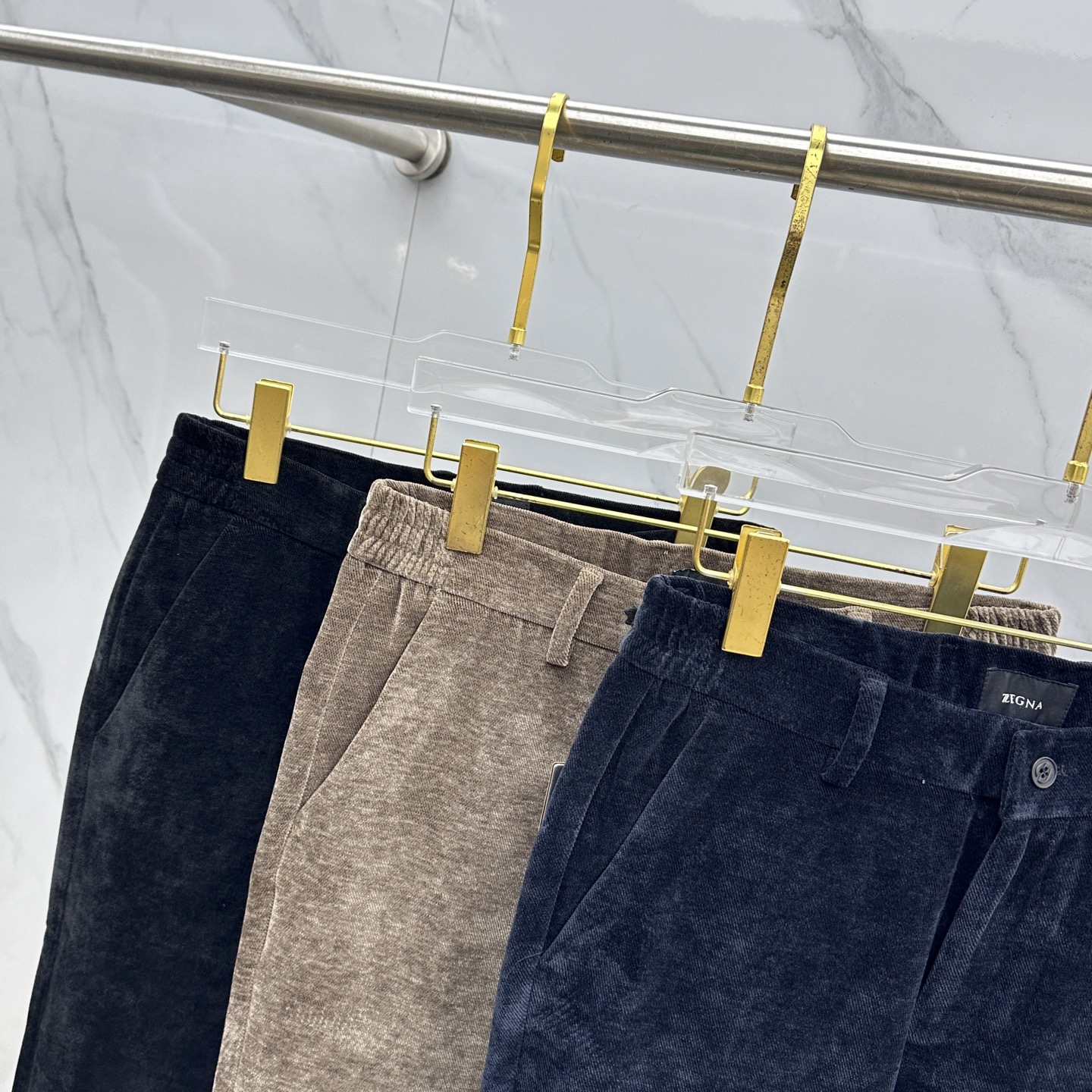 🆕ZEGNA杰尼亚 2025冬季新品休闲裤起绒西裤厚款，官网同步发售，裤身工艺设计，进口客供辅料、面料定