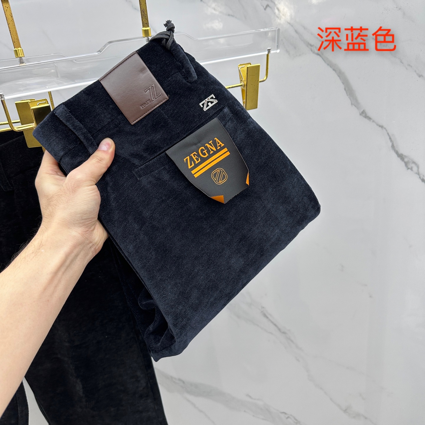 🆕ZEGNA杰尼亚 2025冬季新品休闲裤起绒西裤厚款，官网同步发售，裤身工艺设计，进口客供辅料、面料定