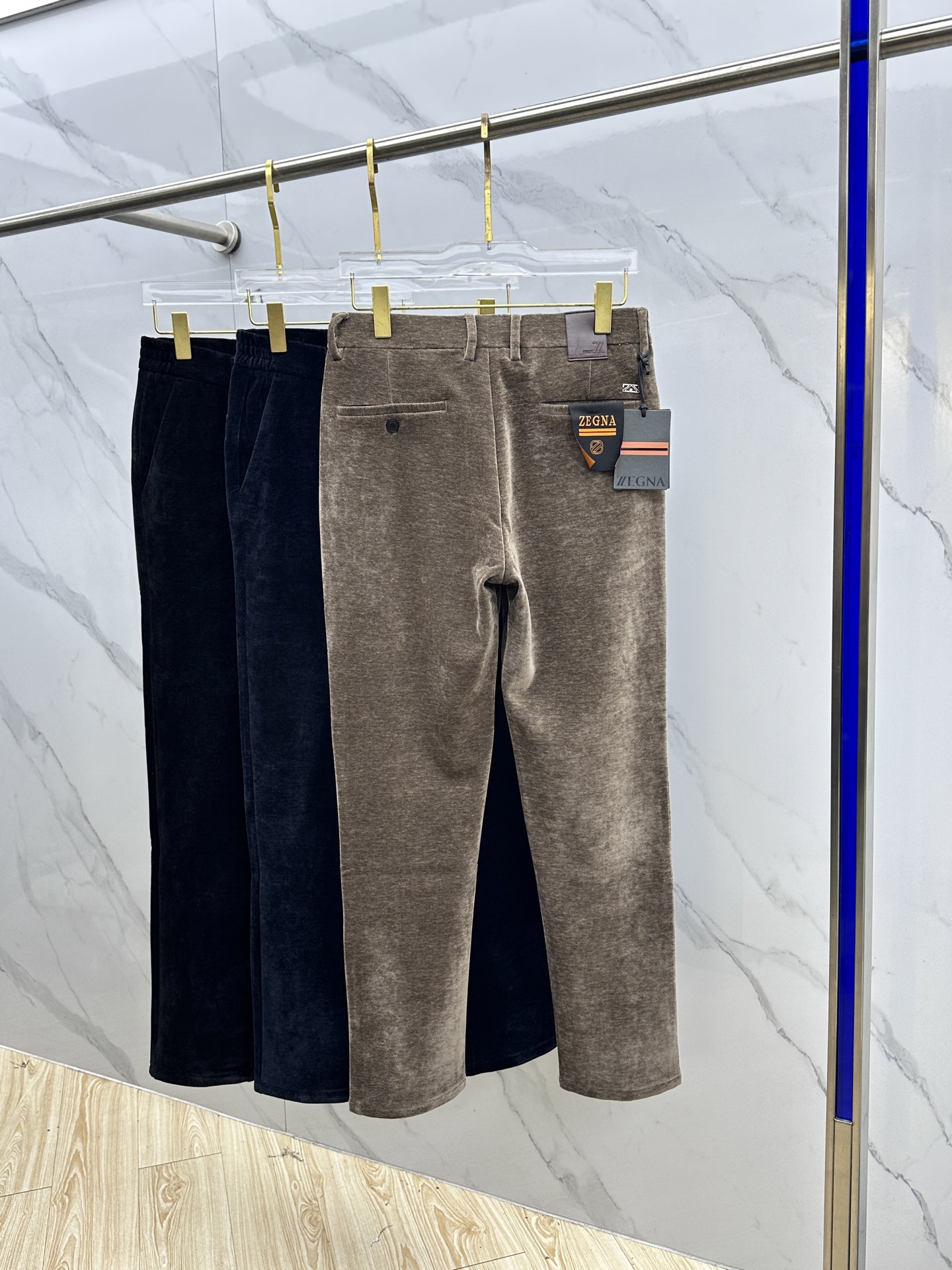 🆕ZEGNA杰尼亚 2025冬季新品休闲裤起绒西裤厚款，官网同步发售，裤身工艺设计，进口客供辅料、面料定