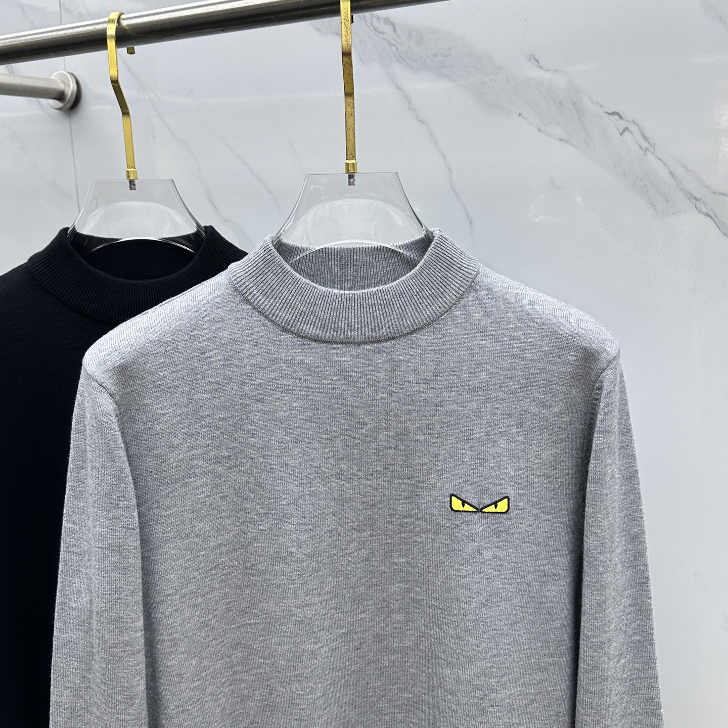 🆕Fendi芬迪 2025ss秋冬新品男士圆领套头针织羊毛衫 日常穿搭 精简品质款 干净百搭。客供定制面