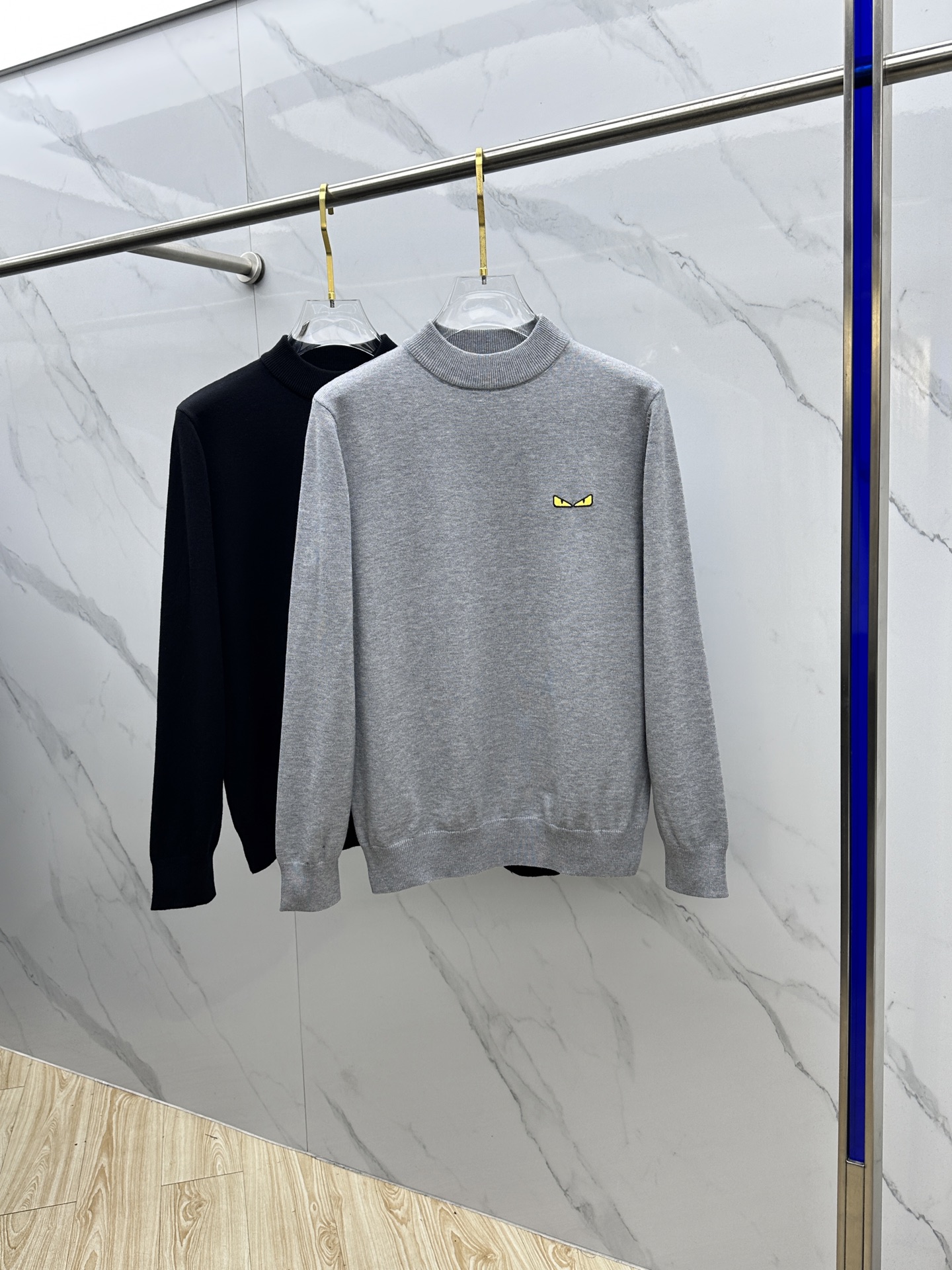 🆕Fendi芬迪 2025ss秋冬新品男士圆领套头针织羊毛衫 日常穿搭 精简品质款 干净百搭。客供定制面