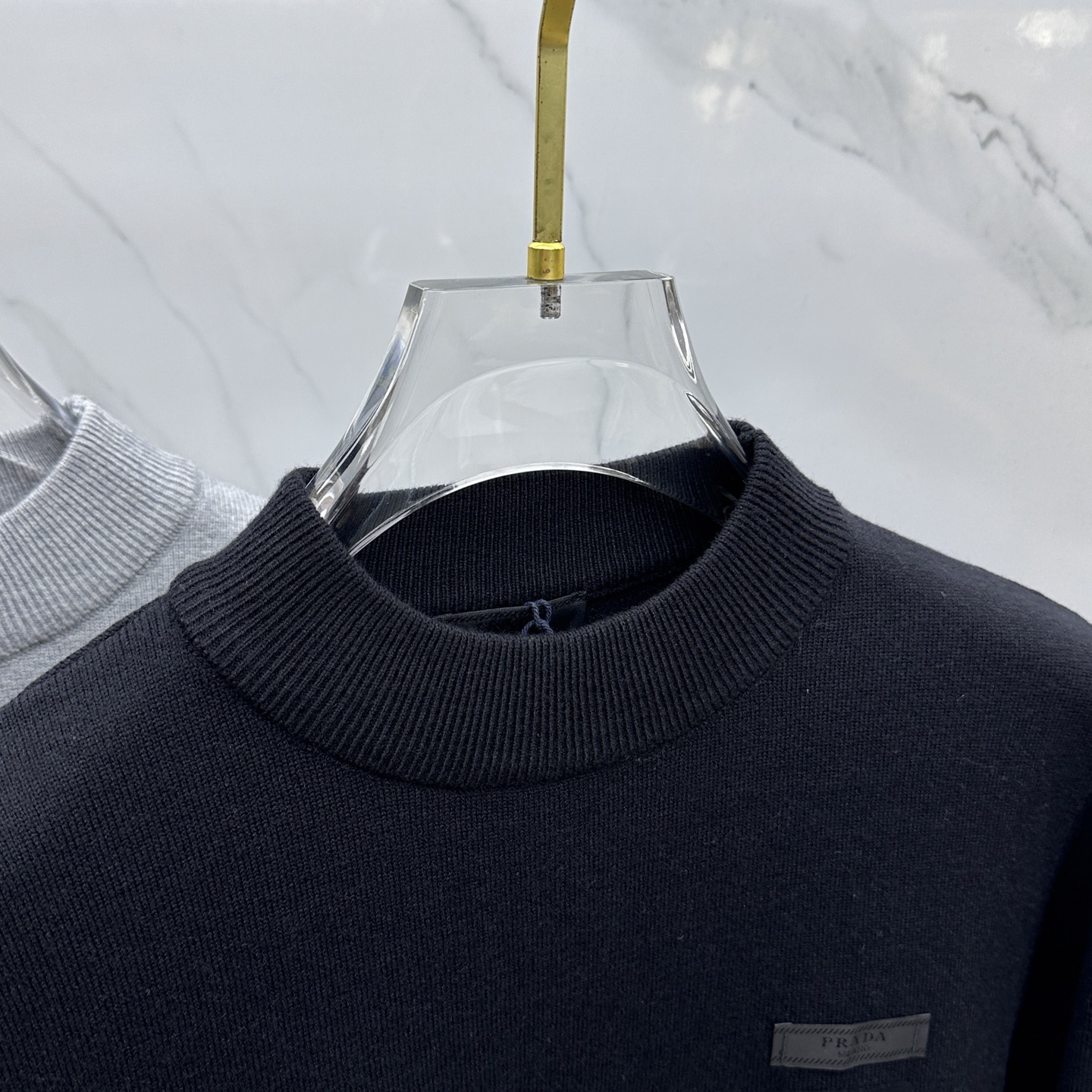 🆕PRADA普拉达 2025ss秋冬新品男士圆领套头针织羊毛衫 日常穿搭 精简品质款 干净百搭。客供定制
