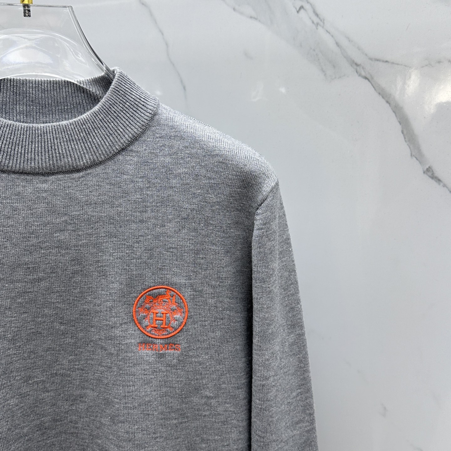 🆕Hermes爱马仕 2025ss秋冬新品男士圆领套头针织羊毛衫 日常穿搭 精简品质款 干净百搭。客供定