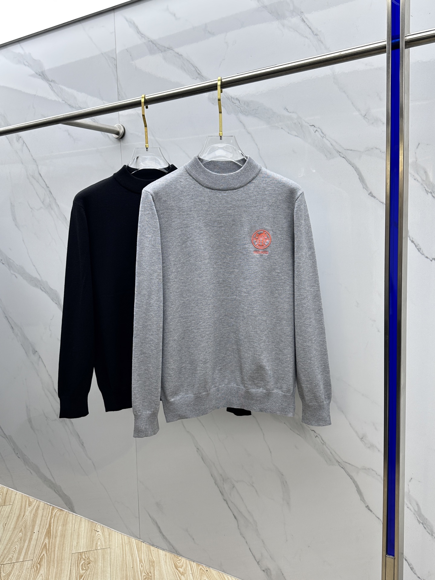 🆕Hermes爱马仕 2025ss秋冬新品男士圆领套头针织羊毛衫 日常穿搭 精简品质款 干净百搭。客供定