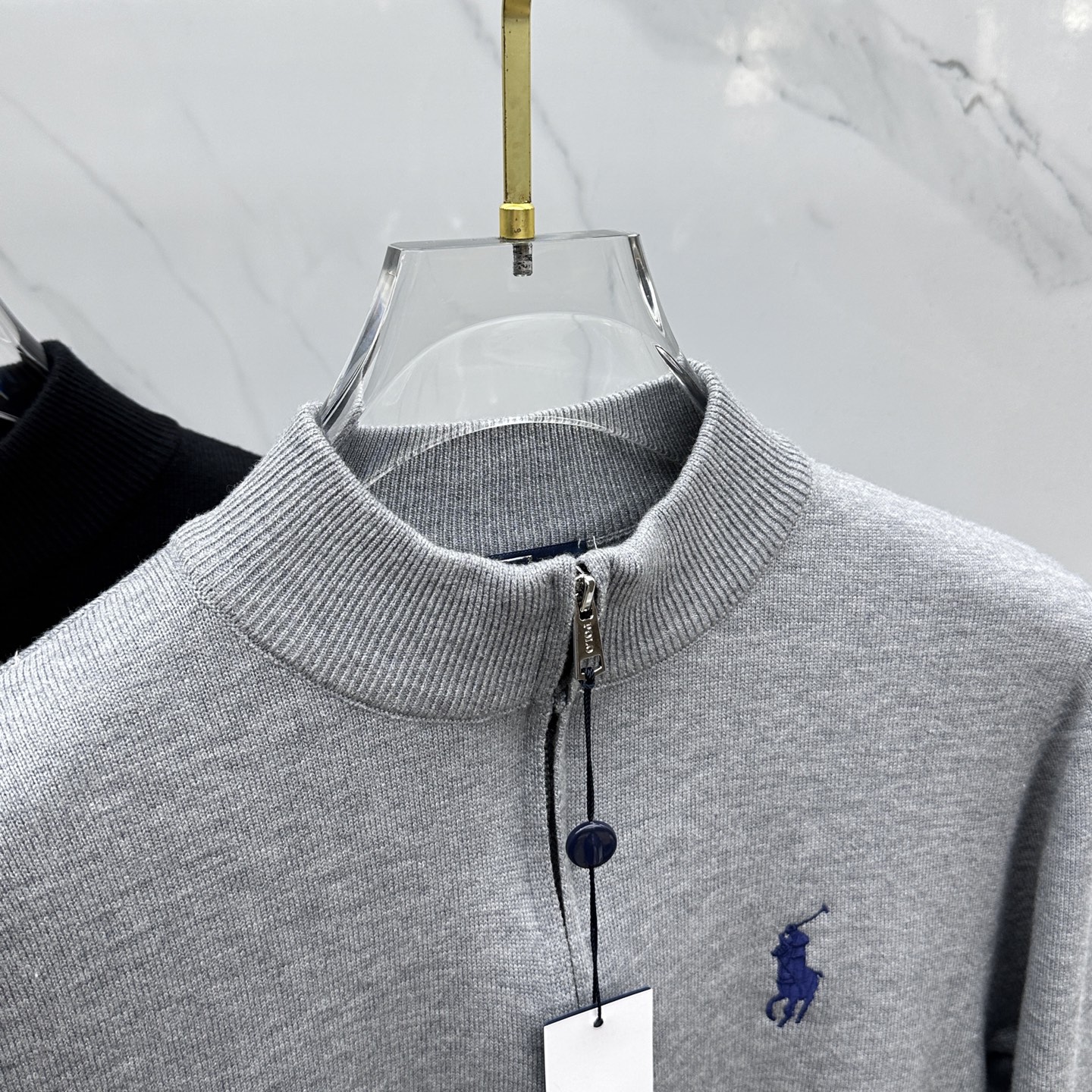 🆕POLO 2025ss秋冬新品半拉链男士针织羊毛衫 日常穿搭 精简品质款 干净百搭。客供定制面料，细节