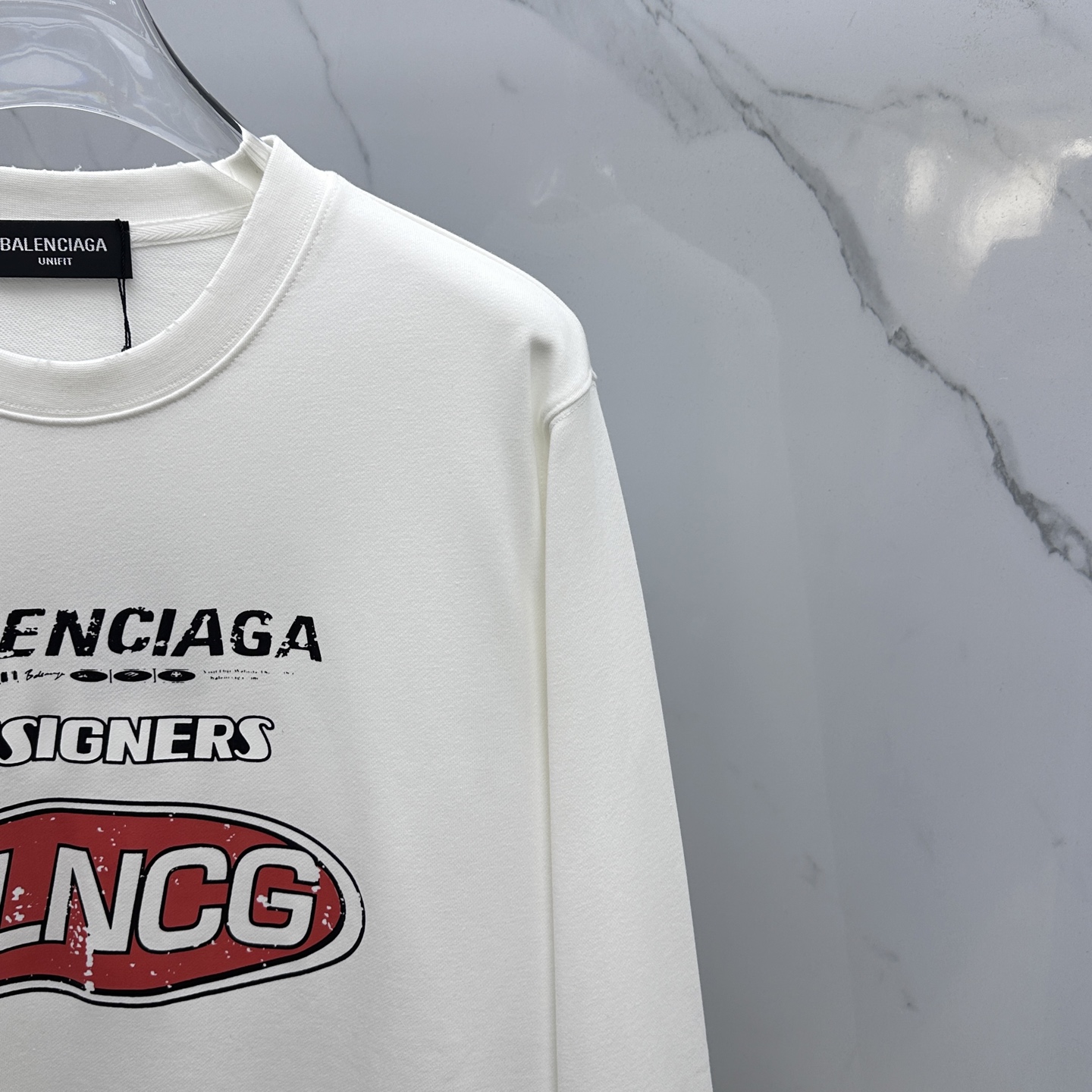 🆕Balenciaga巴黎世家 2025ss秋冬新品印花圆领套头卫衣 高超的时尚魅力风范,特立独行的艺术