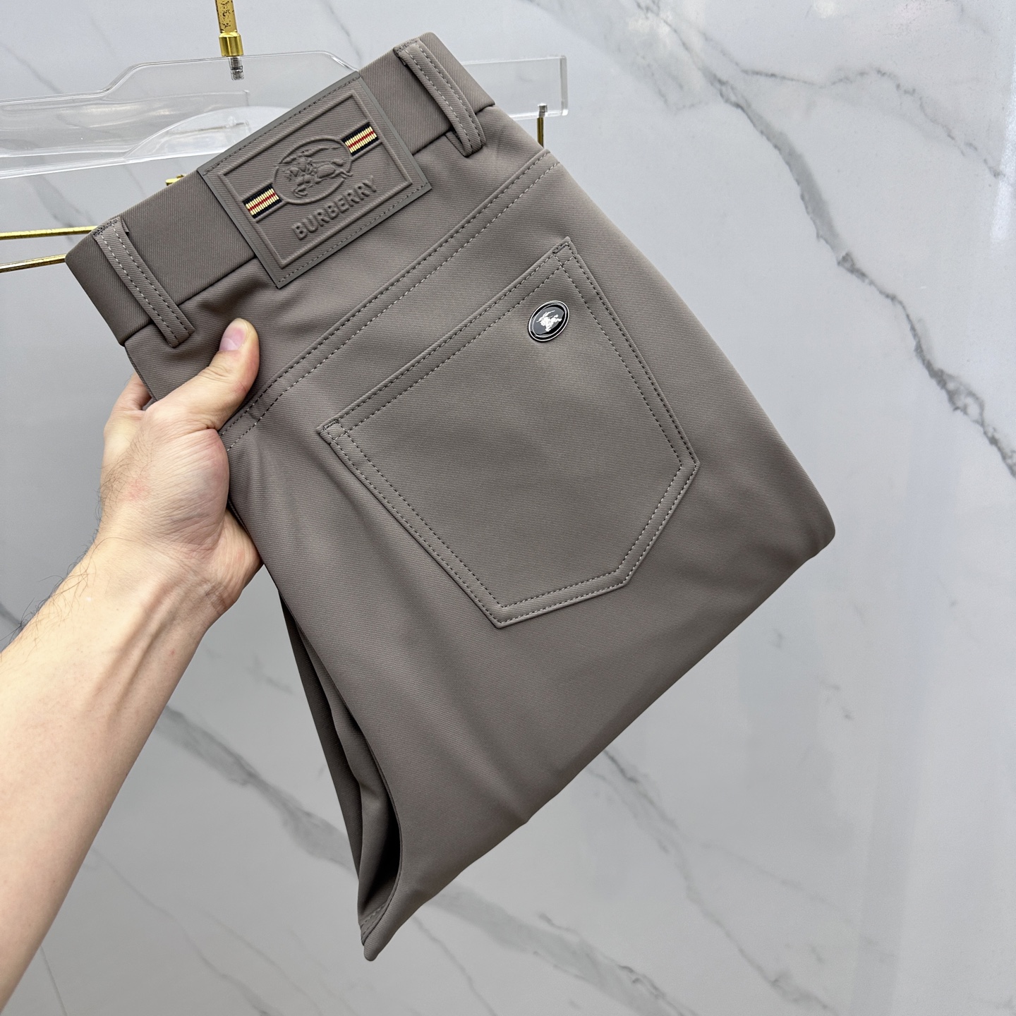 🆕Burberry巴宝莉 🔥高端定制、2025秋冬最新款休闲裤五袋裤 柜台同步发售 原版定制复刻 客供五